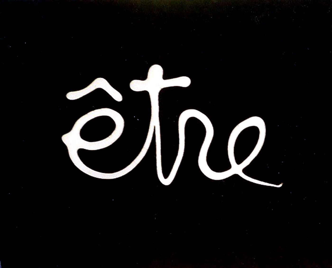 Ben Vautier, “Être” (1975), acrylic on canvas