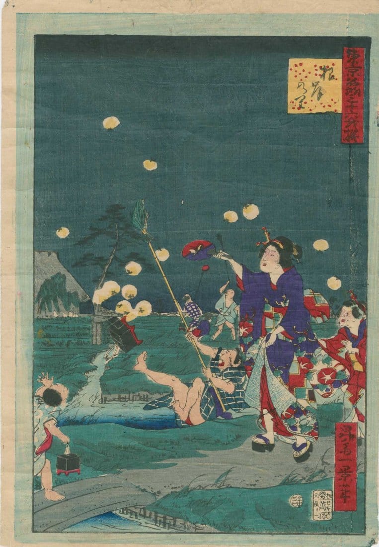 utagawa-hirokage-catching-fireflies-1860