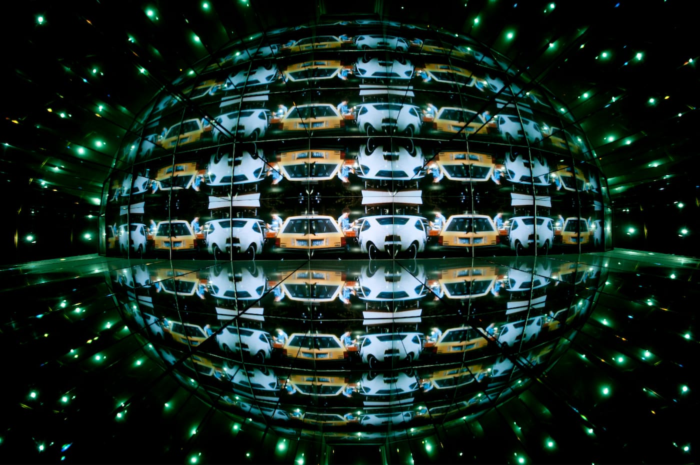 Theo Eshutu, "Brave New World II" (1999), multimedia and video installation, 35:30, National Museum of African Art (© Theo Eshutu, courtesy the artist and Axis Gallery, NY/NJ)