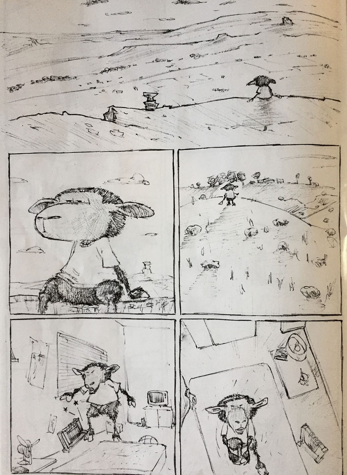 A page from Jonathan Nelson’s The Wool of Jonesy