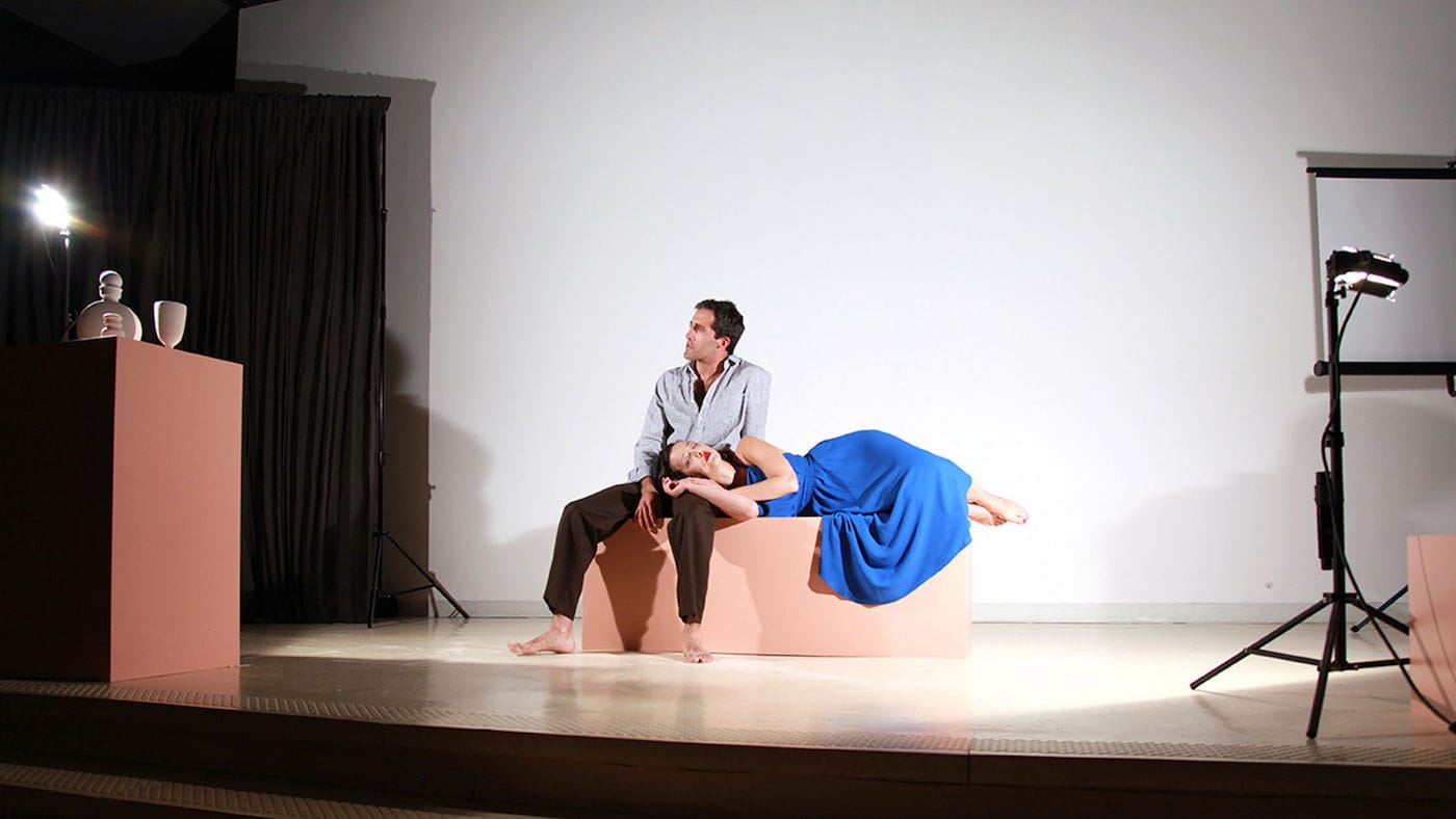 Shana Lutker, "The Average Mysterious and The Shirt Off Its Back" (2015), performance, October 29, 2015, Hirshhorn Museum and Sculpture Garden, Washington D.C. (via hauserwirthschimmel.com)