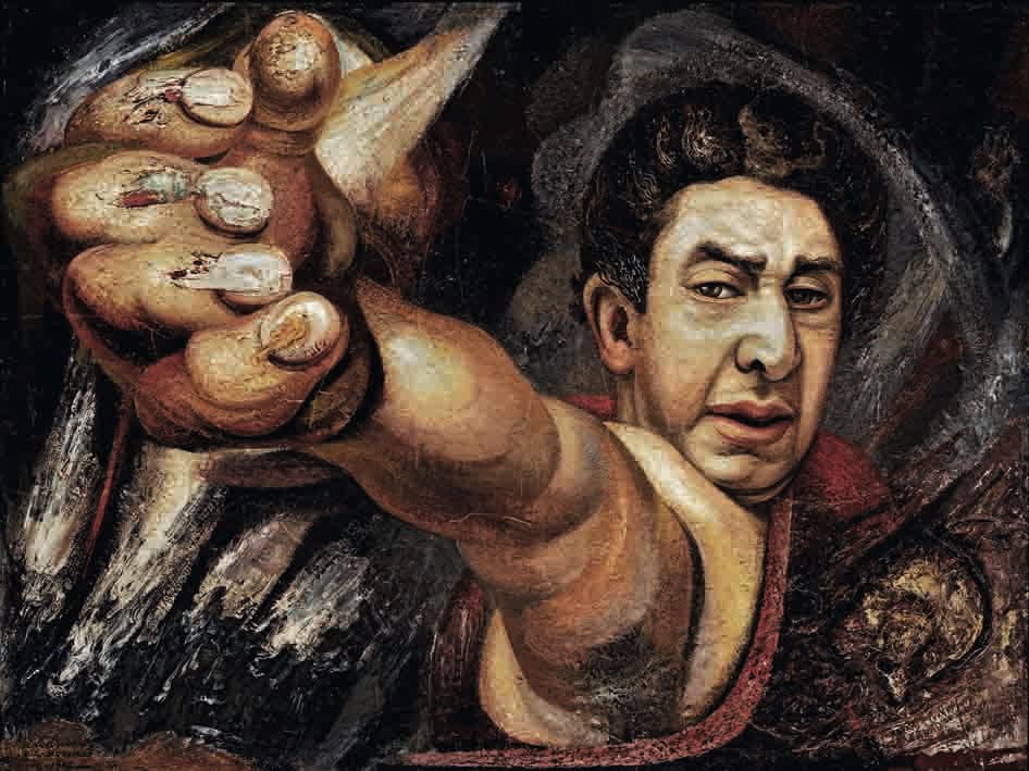 David Alfaro Siqueiros, "Autoportrait (Le Grand Colonel)" (1945), México, INBA, Museo Nacional de Arte Patrimoine culturel, 1982 (© INBA/Museo Nacional de Arte)