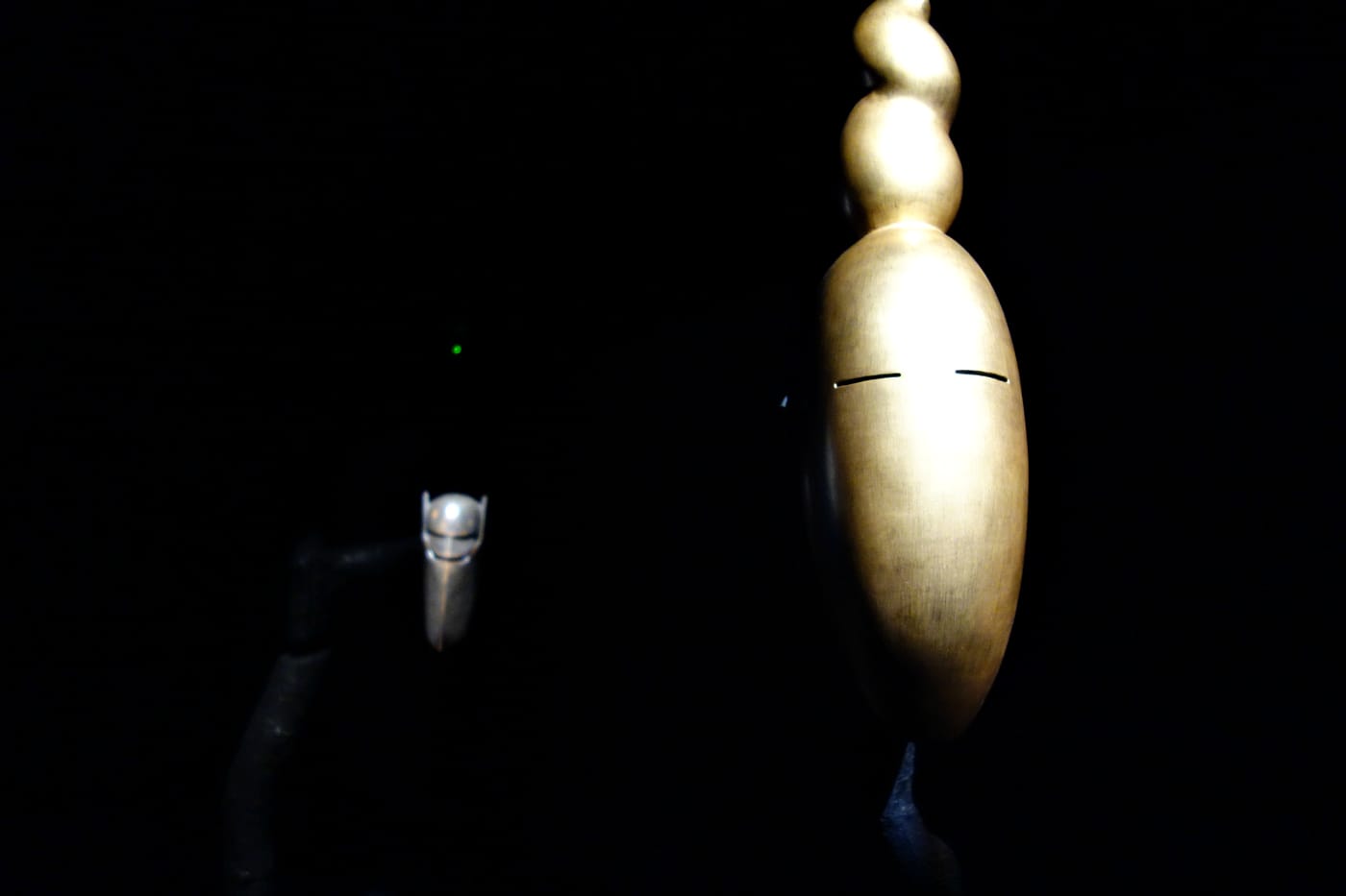 Installation view of Simon Starling: At Twilight (After W. B. Yeats' Noh Reincarnation) at Japan Society (photo by the author for Hyperallergic)