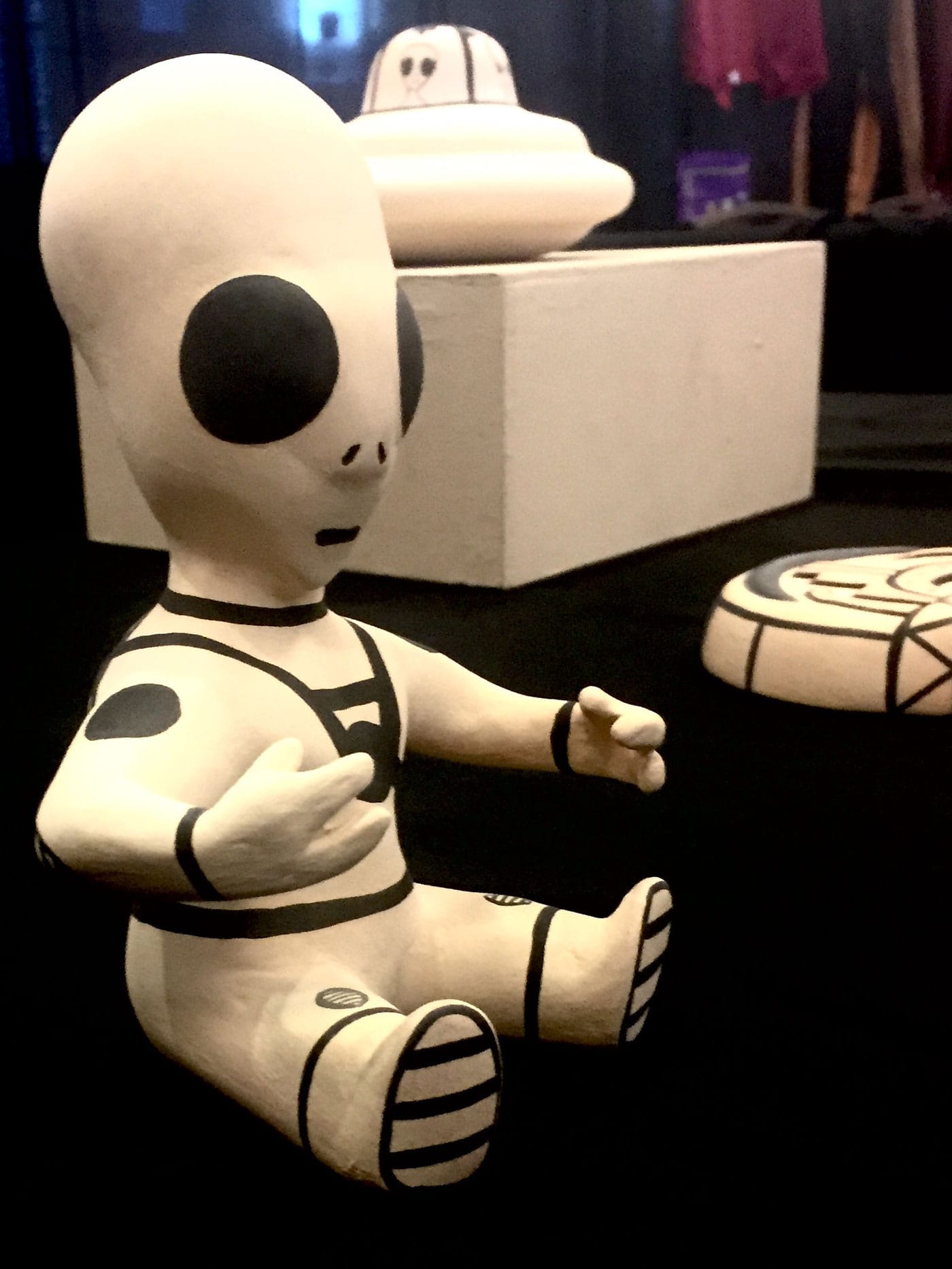 An alien sculpture by Marcus Wall