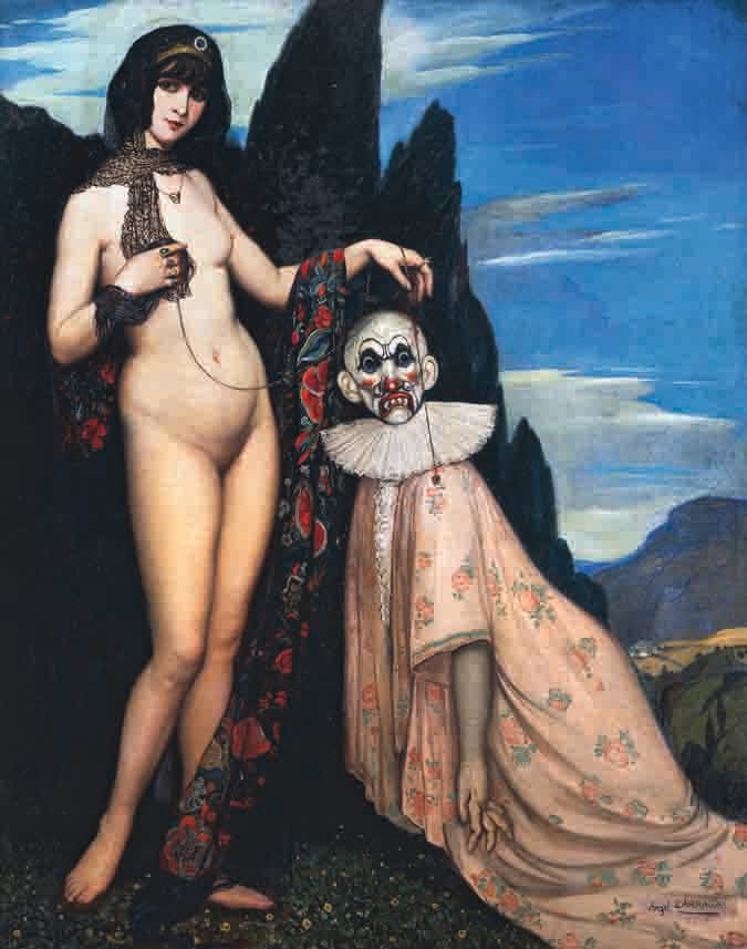 Ángel Zárraga, "La Femme et le Pantin" (1909), oil on canvas, Collection Andrés Blaisten (© DeAgostini/Leemage; © Adagp, Paris 2016)