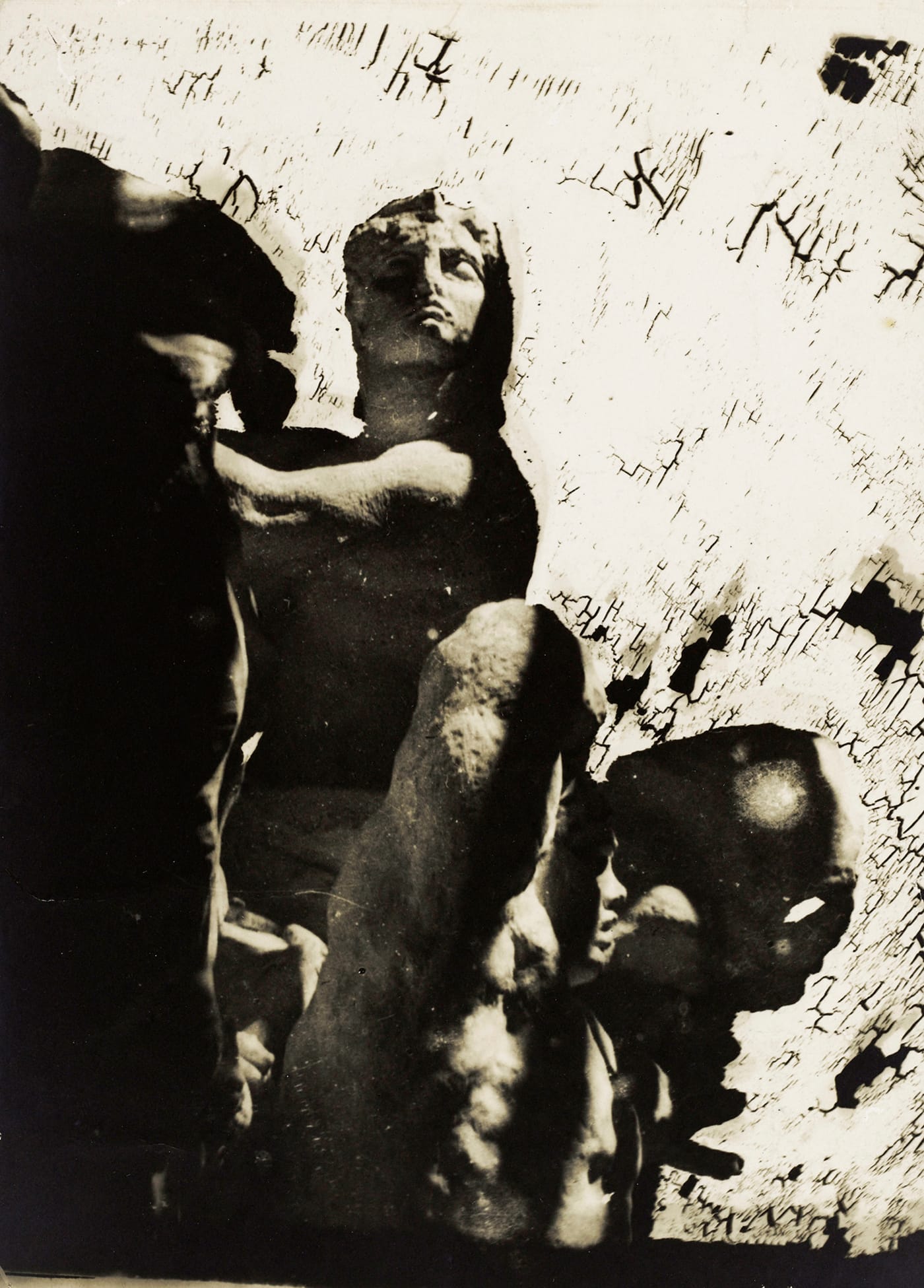 Anonymous photograph, "France and the Great Warrior in the Monument of Montauban" (ca 1900) (courtesy Musée Bourdelle, Paris)