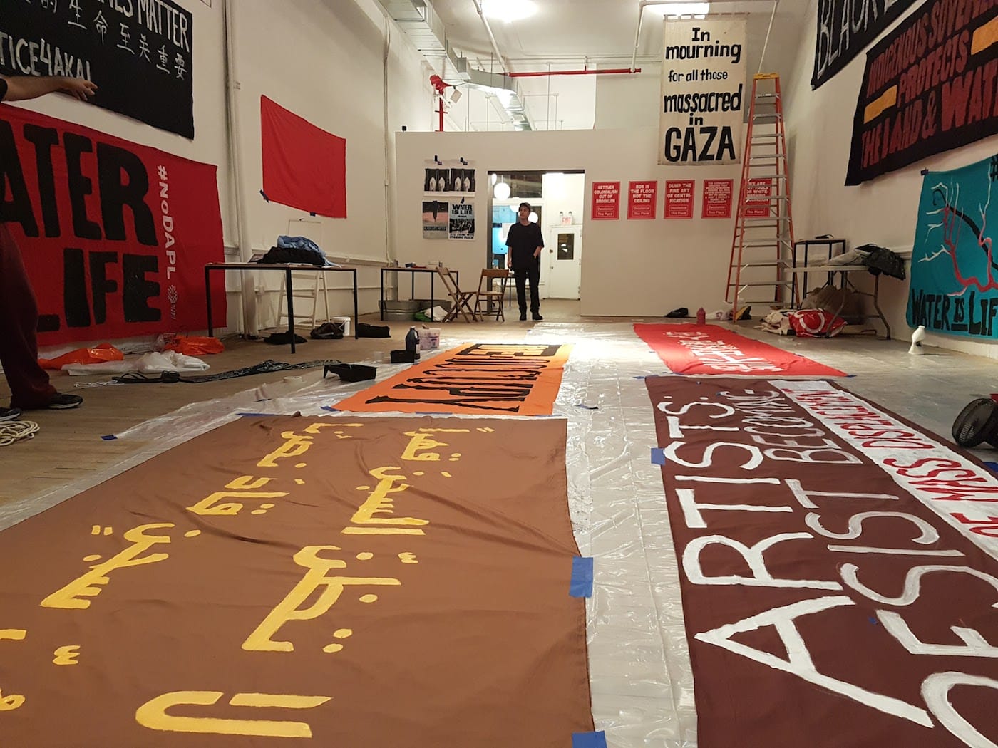 Art making at Decolonize This Place