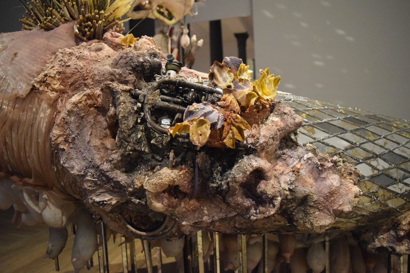 Detail of Monica Cook, "The Receiver" (2016)