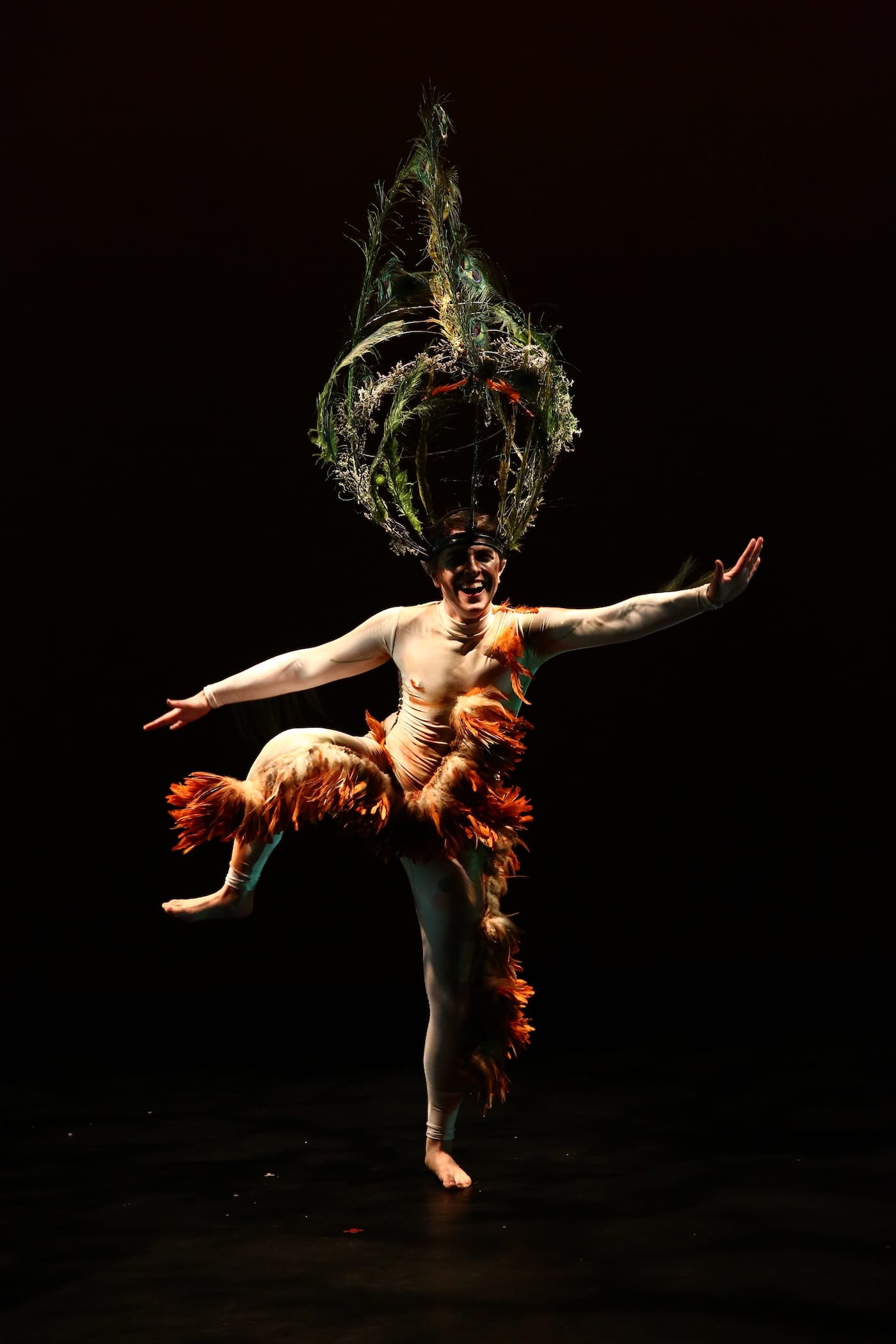 Jules Skloot in Paulina Olowska's Slavic Goddesses: A Wreath of Ceremonies at the Kitchen