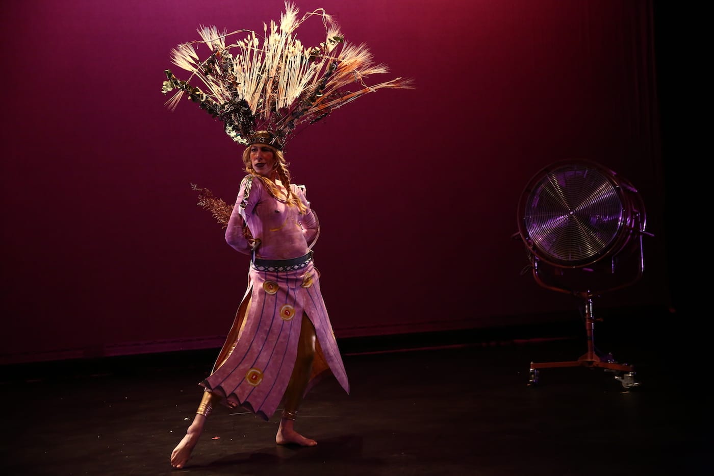 Deborah Lohse in Paulina Olowska's Slavic Goddesses: A Wreath of Ceremonies at the Kitchen