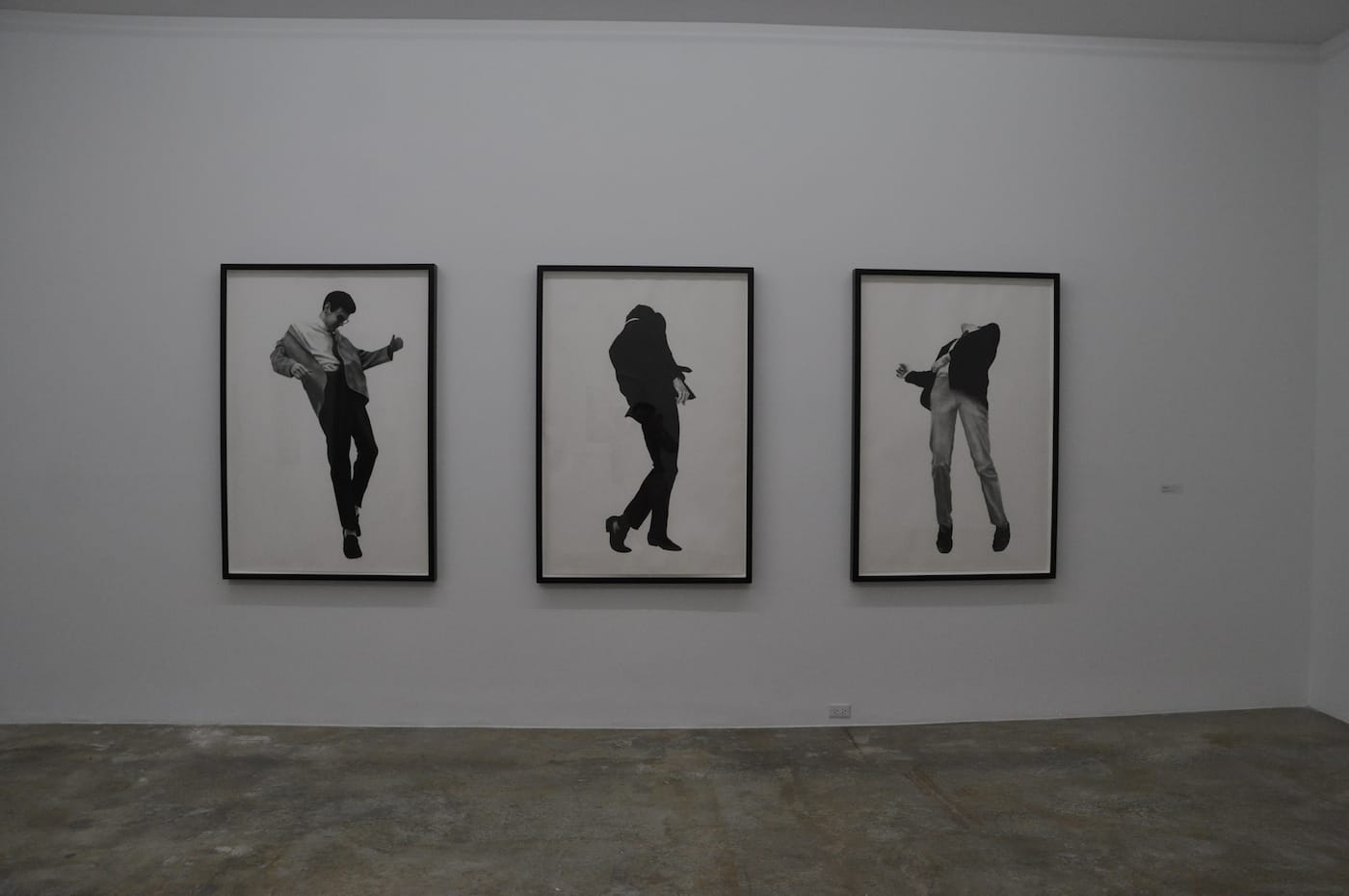 Robert Longo, "Men in Cities - Men Trapped in Ice" (1979) at the Rubell Family Collection (photo by Hrag Vartanian for Hyperallergic)