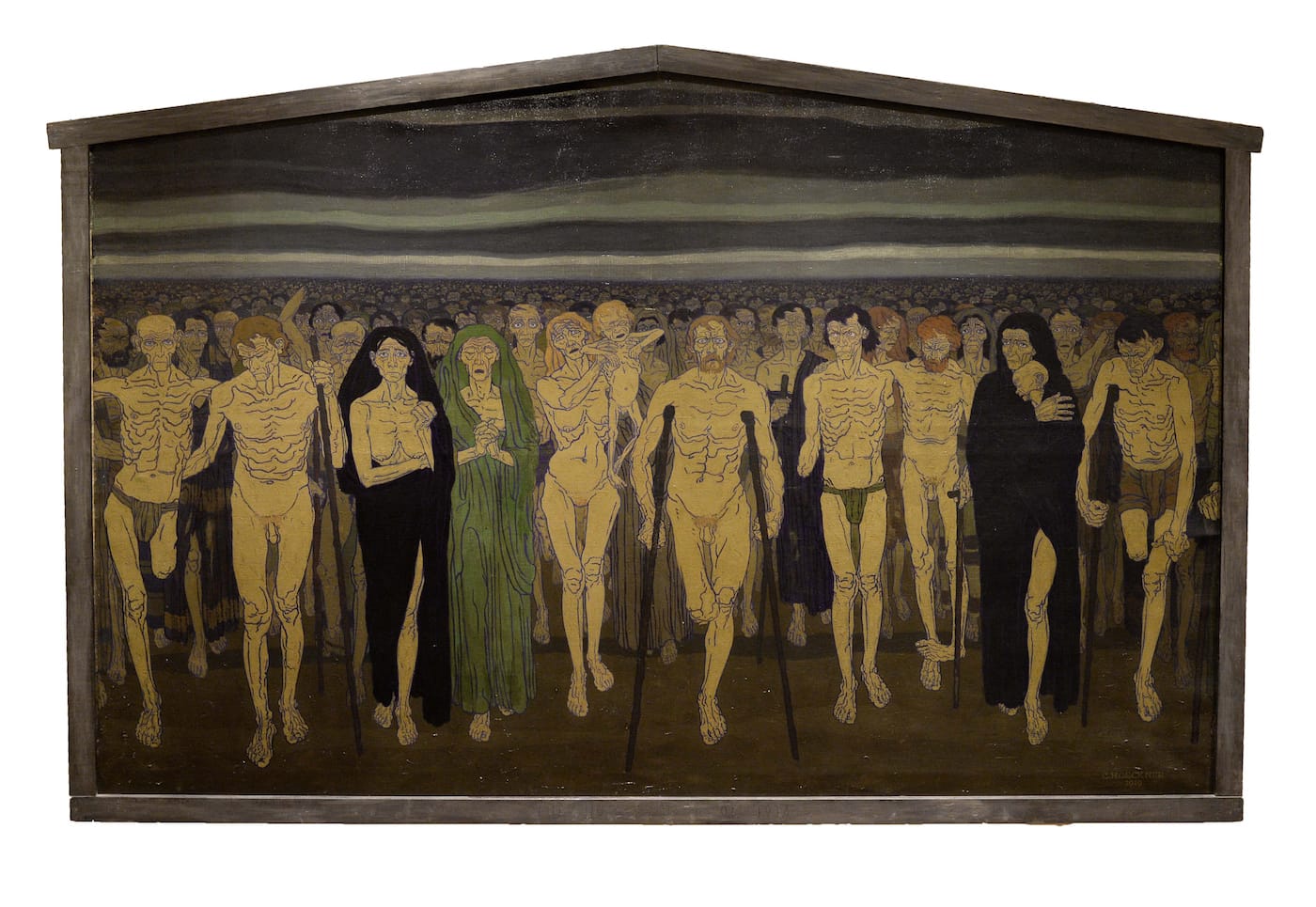 Carl Hoeckner, "The Homecoming of 1918" (1919), oil on panel, 57 × 83 3/4 in (courtesy the John & Susan Horseman Collection of American Art)