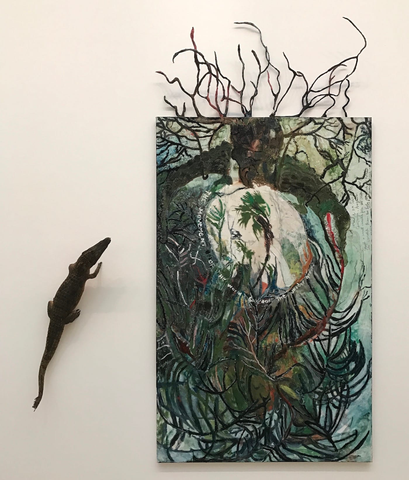 Anna Boghiguian, "Little Nîmes" (2016), mixed media