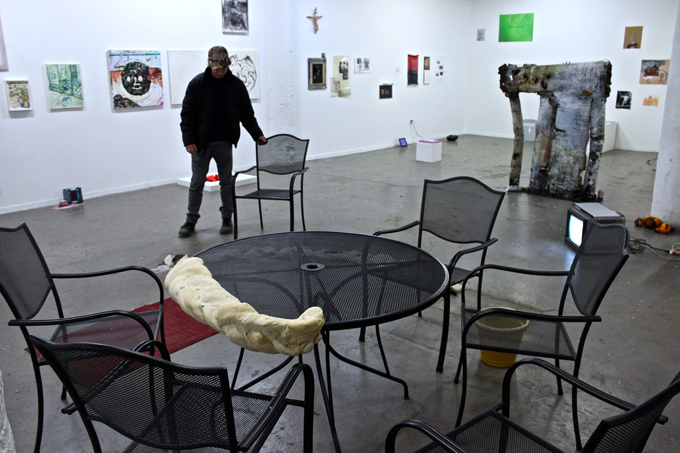 <em>Eric Schmid is an Idiot</em>, installation view with work by Daniel Sperry