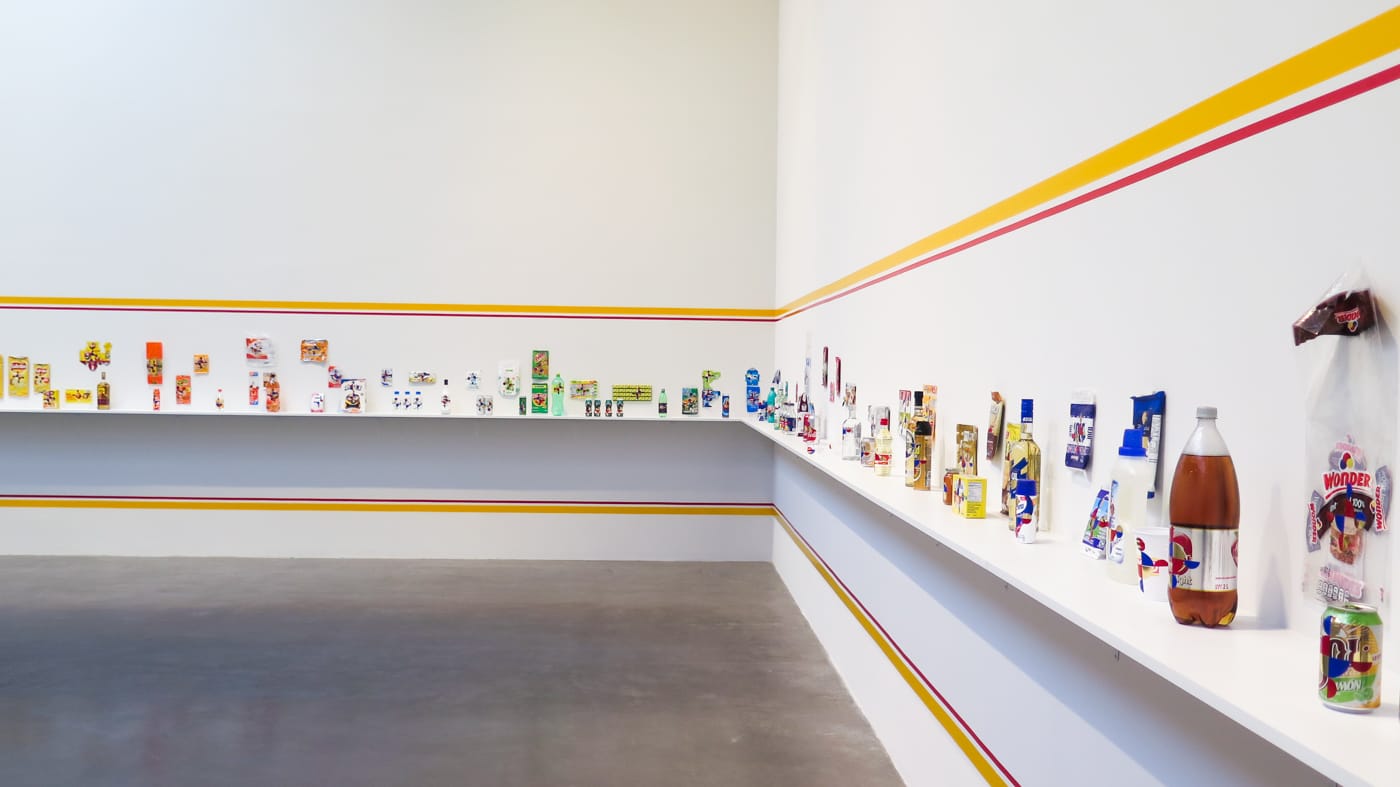 Installation view of Gabriel Orozco's exhibition at kurimanzutto