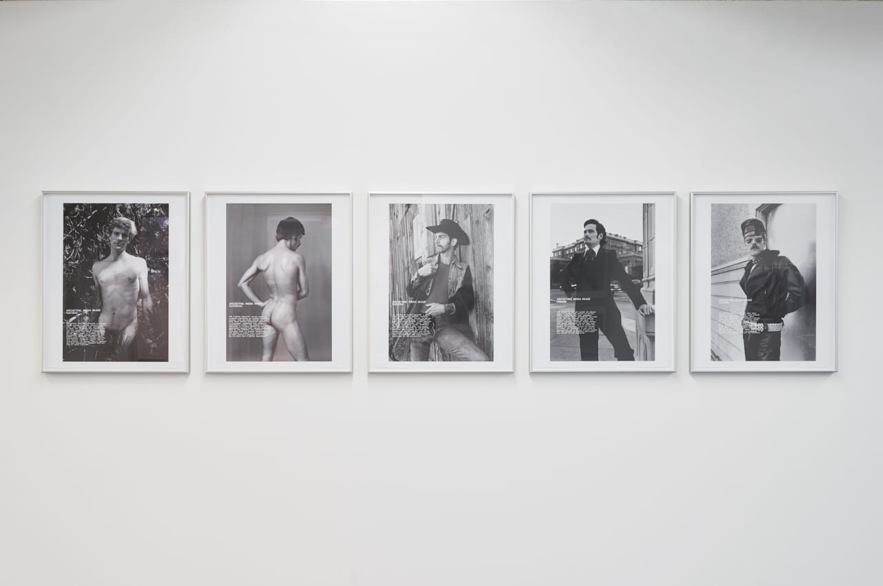 Hal Fischer, from "Gay Semiotics" (1977, printed 2014). Carbon pigment print, 24 prints in handmade case with denim covering. Each print: 20 x 16 inches (50.80 x 40.64 cm) (All images courtesy the artist and Project Native Informant)