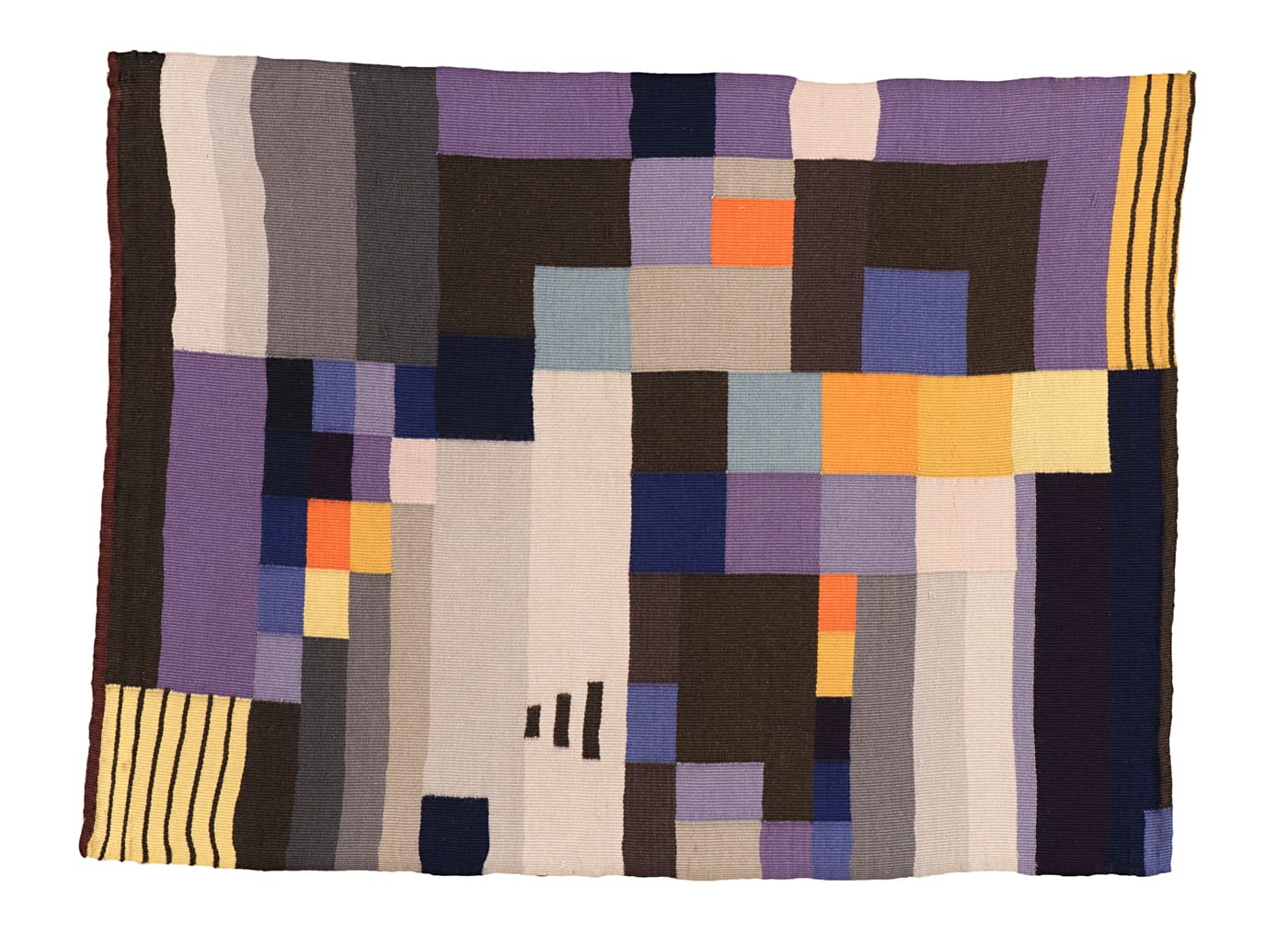 Ruth Consemuller, “Tapestry” (1926), woven wool (© Bauhaus-Universität Weimar, Archiv der Moderne)