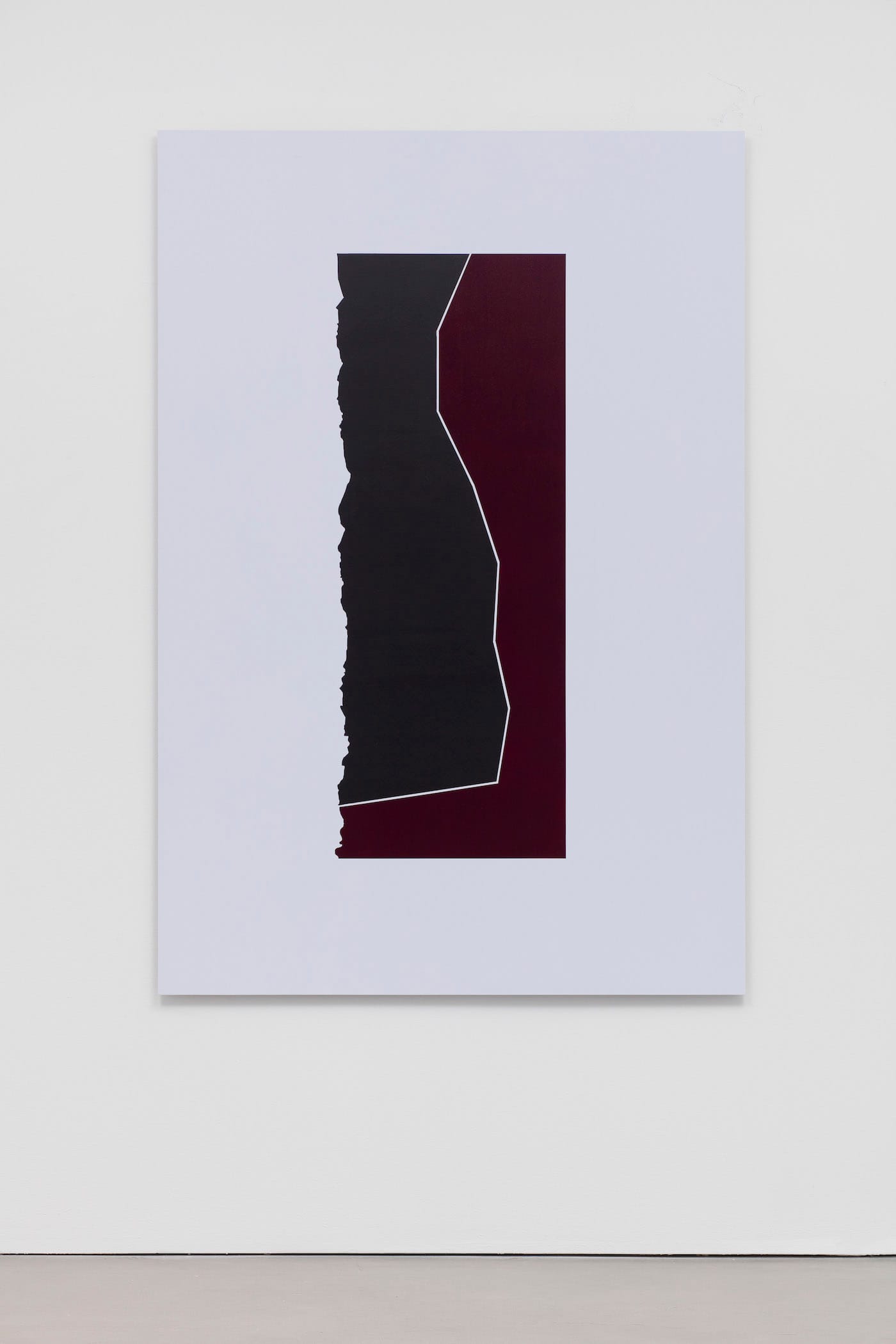 Theaster Gates, "Frenzied Negro Adventures with Red" (2017), latex and acrylic on aluminum panel, 72 x 49 in