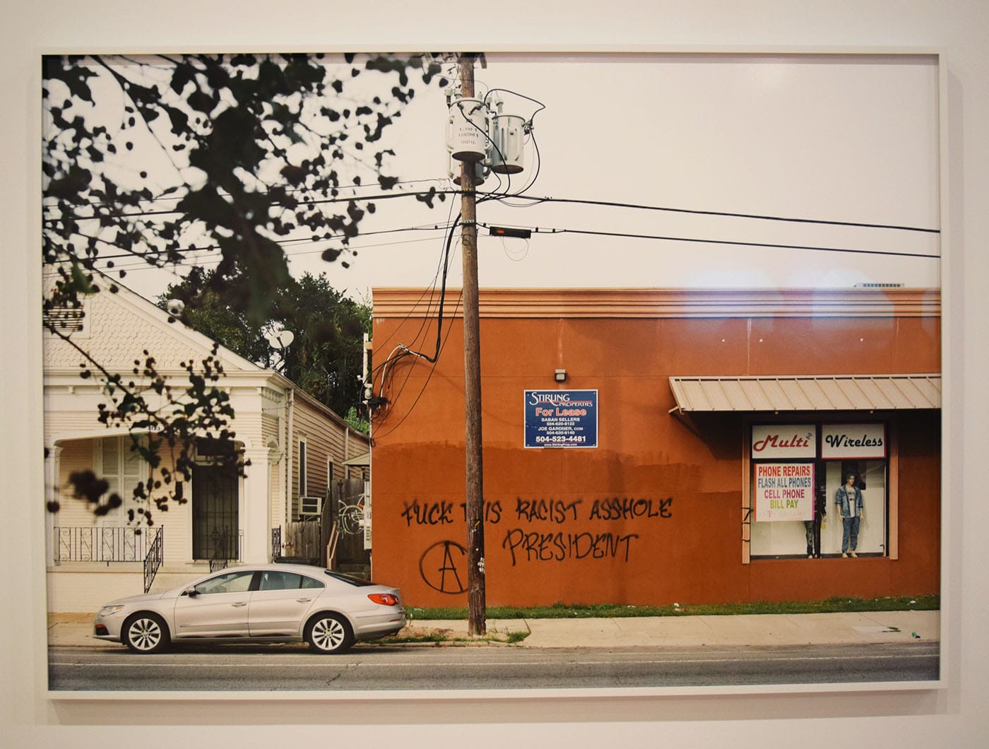 An-My Lê, "November 9, Graffiti, New Orleans, Louisiana" (2016)