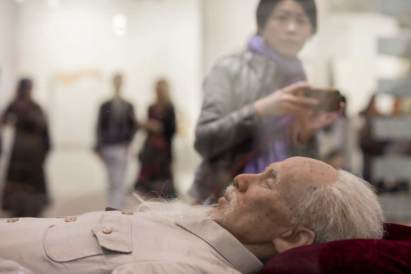 Detail of Shen Shaomin, "Summit" (2009), at Art Basel Hong Kong 2017