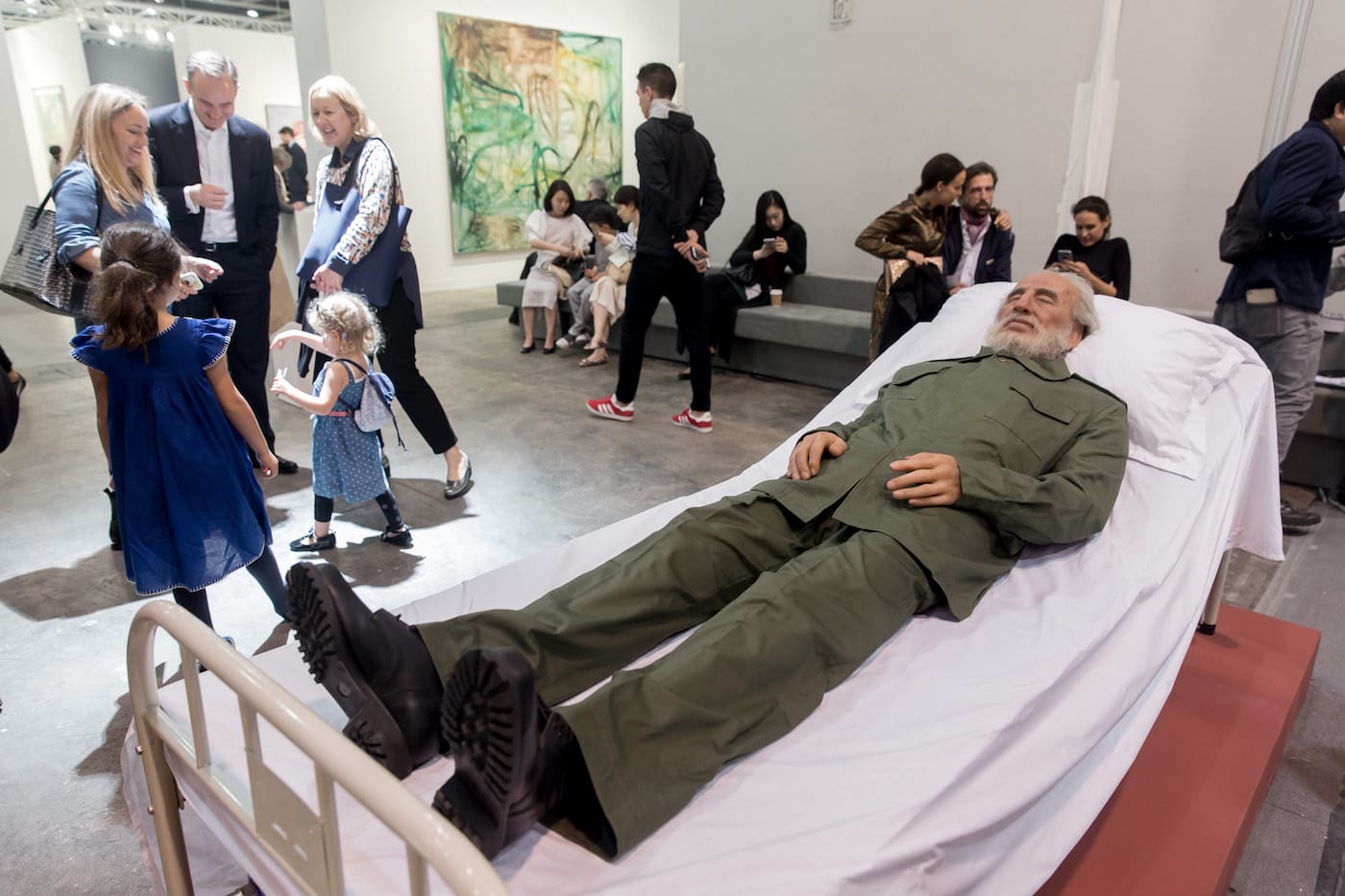 Detail of Shen Shaomin, "Summit" (2009), at Art Basel Hong Kong 2017