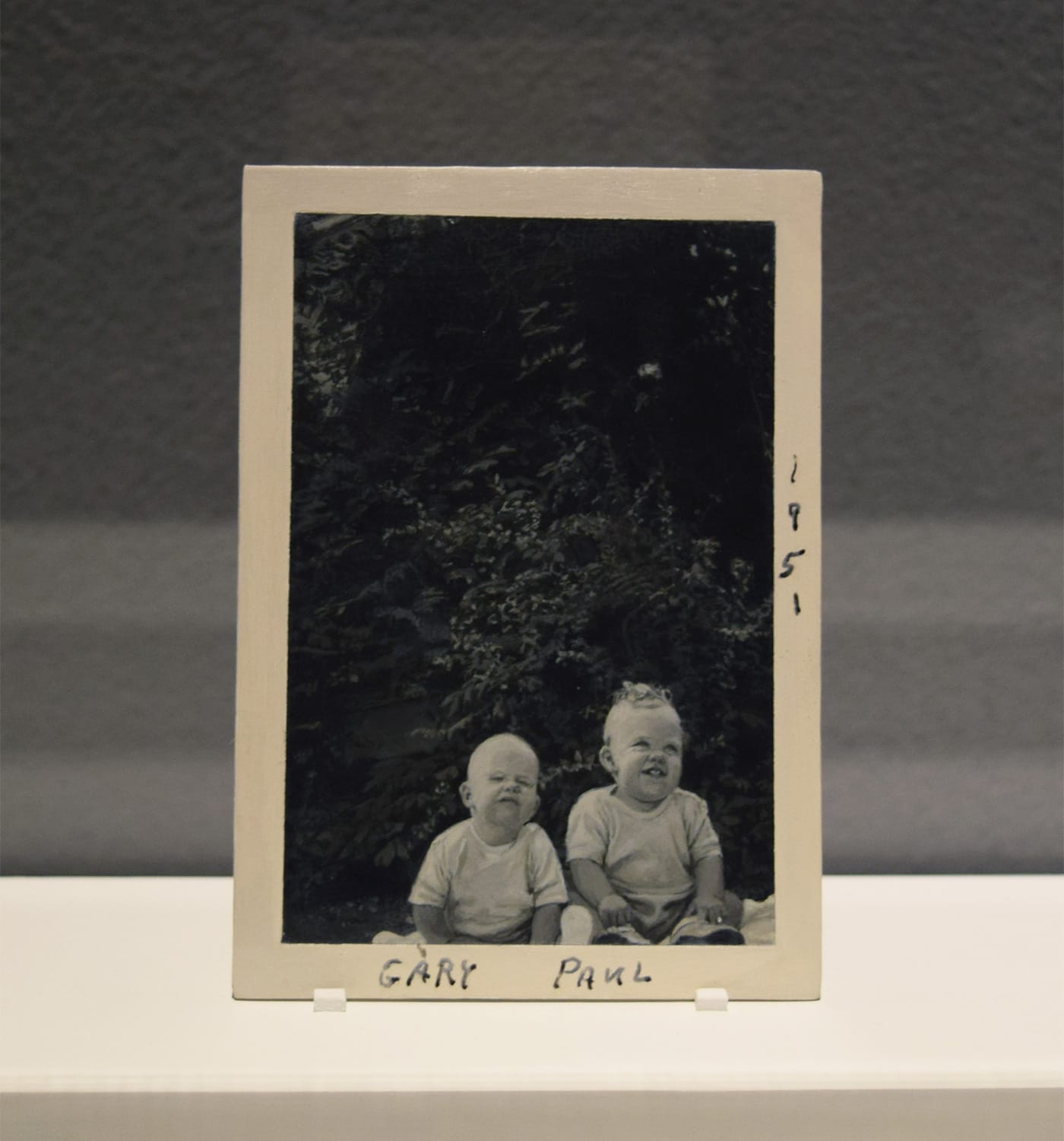 Elisheva Biernoff, "Gary + Paul" (2015), in the Fraenkel Gallery booth at the 2017 ADAA Art Show