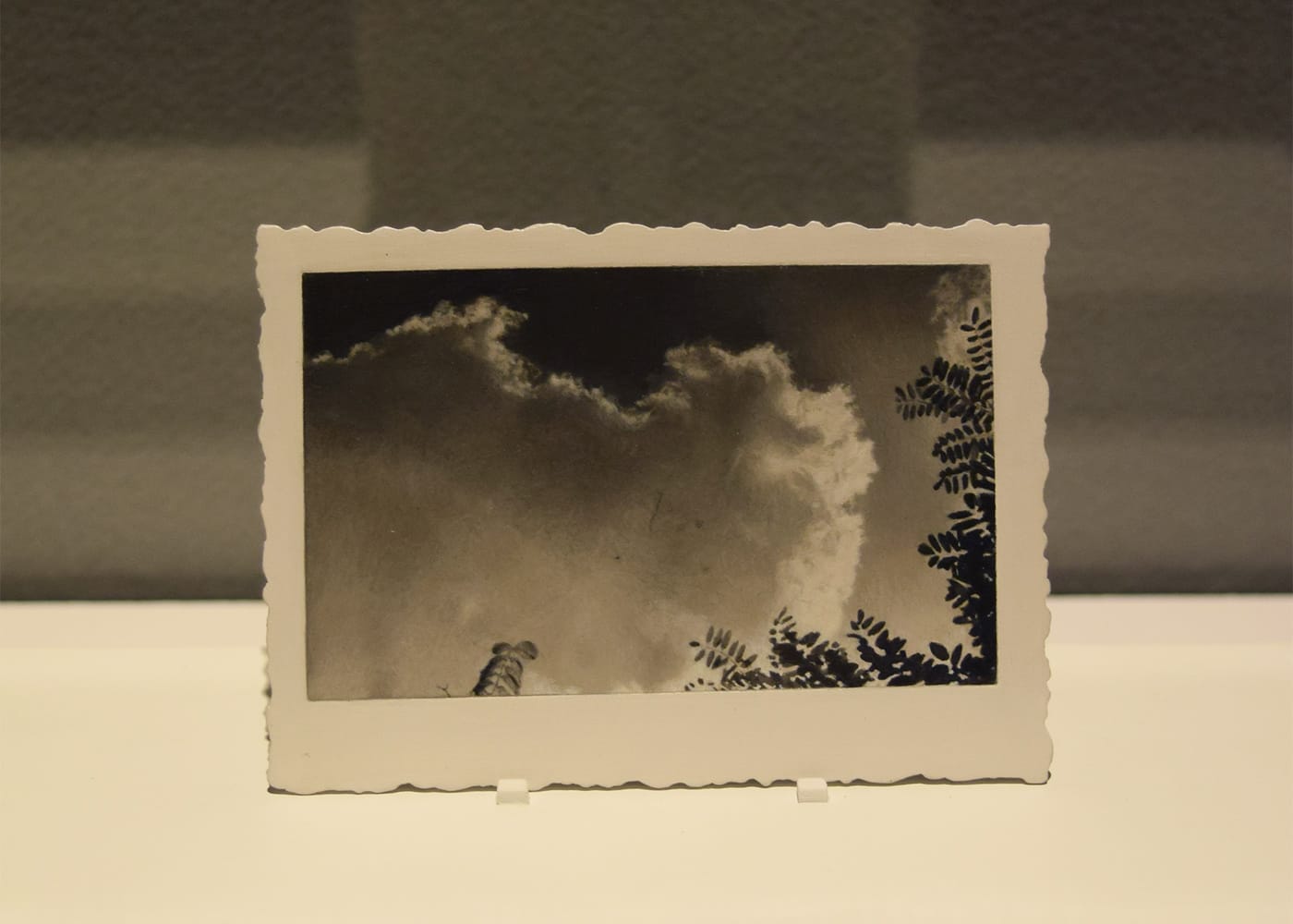 A painting by Elisheva Biernoff in the Fraenkel Gallery booth at the 2017 ADAA Art Show