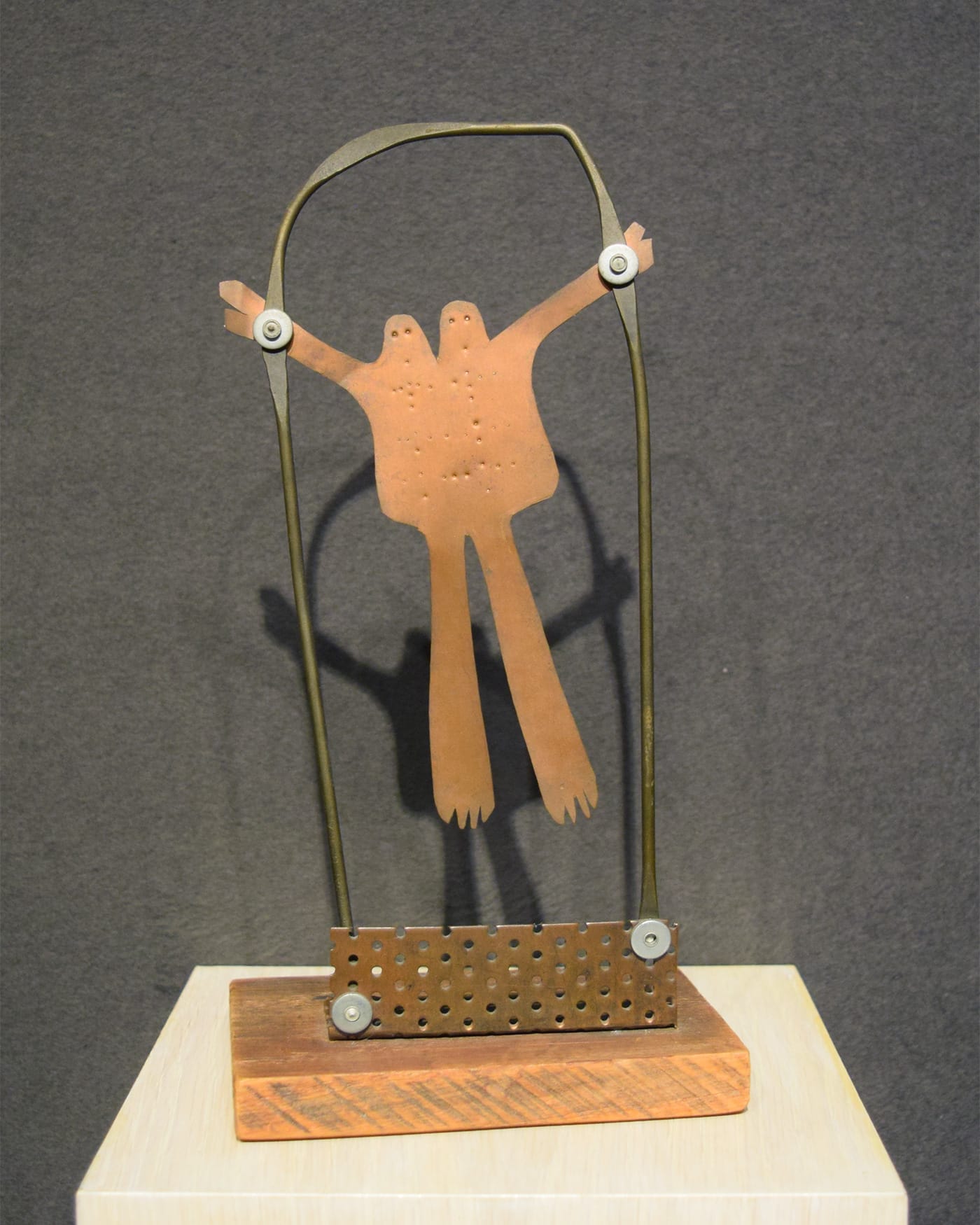 Evelyn Statsinger, "Twins" (ca 1950), in the Richard Gray Gallery booth at the 2017 ADAA Art Show