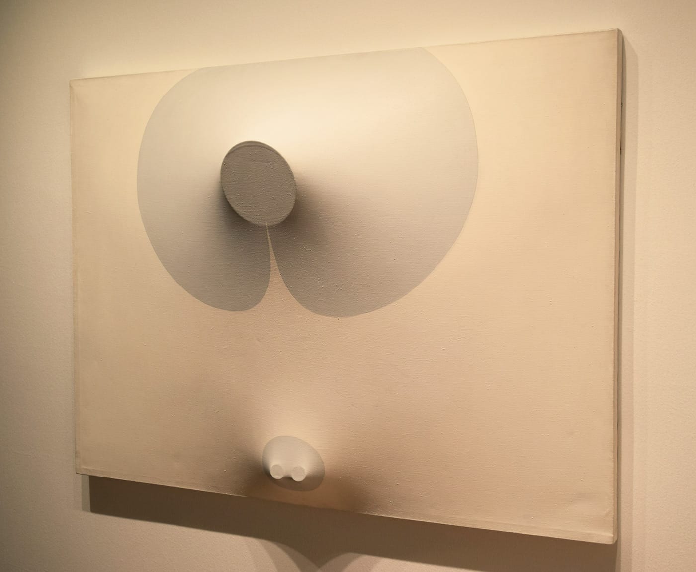 Zilia Sánchez, "Topología erótica (from the series 'las Amazonas')" (1968), in the Galerie Lelong booth at the 2017 ADAA Art Show