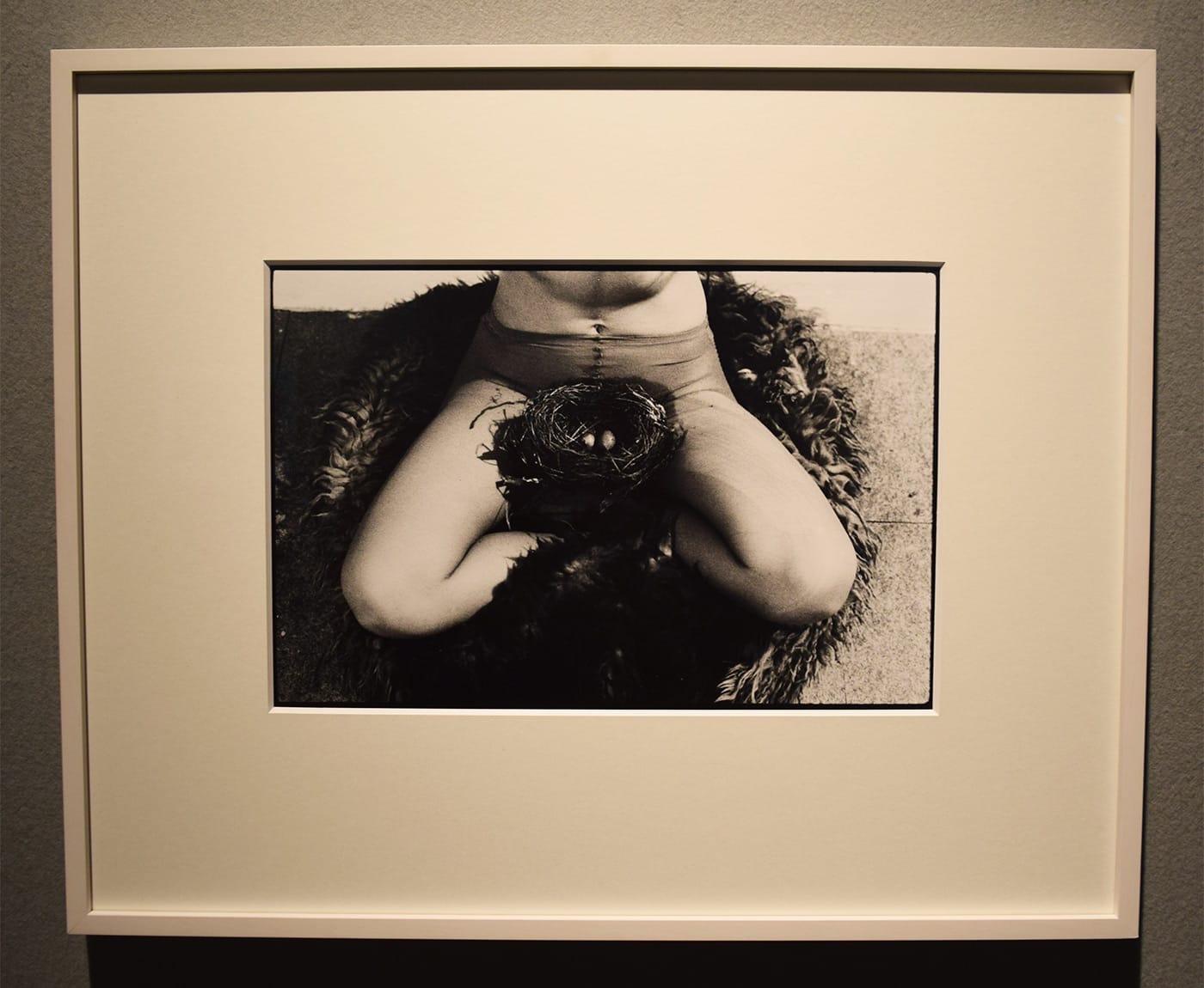 Birgit Jürgenssen, "Nest" (1979/2002), in the Fergus McCaffrey booth at the 2017 ADAA Art Show