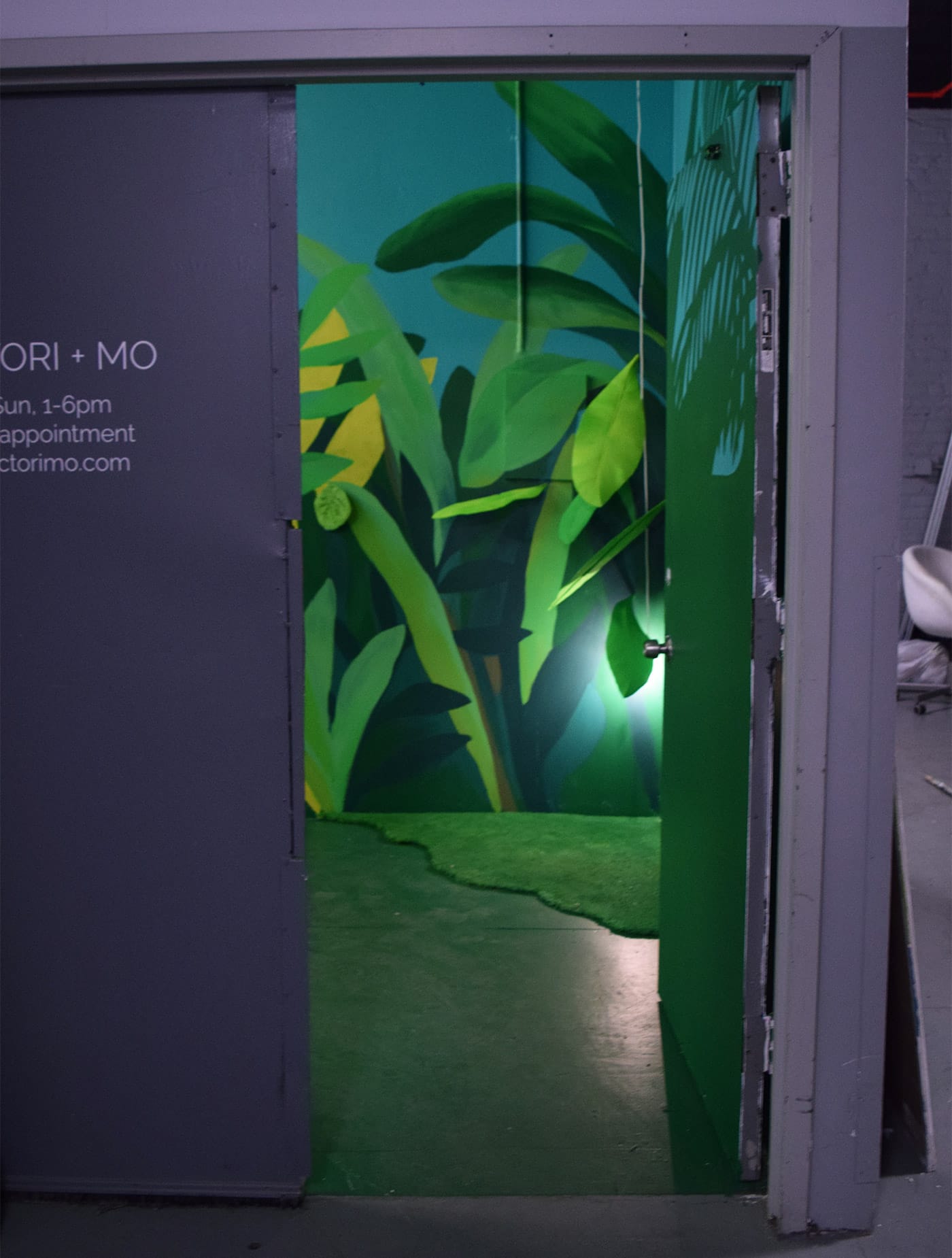 Installation view of Adrienne Elise Tarver's Secrets of Leaves at Victori Mo