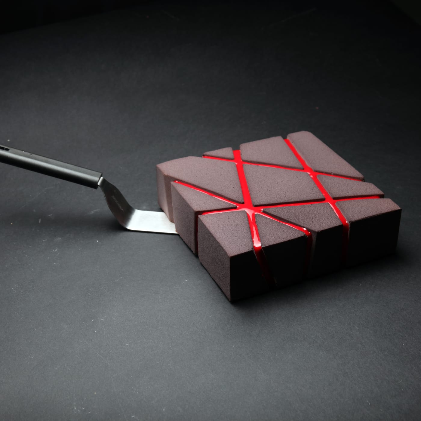 Cake "Chocolate block" with Valrnona chocolate by Dinara Kasko