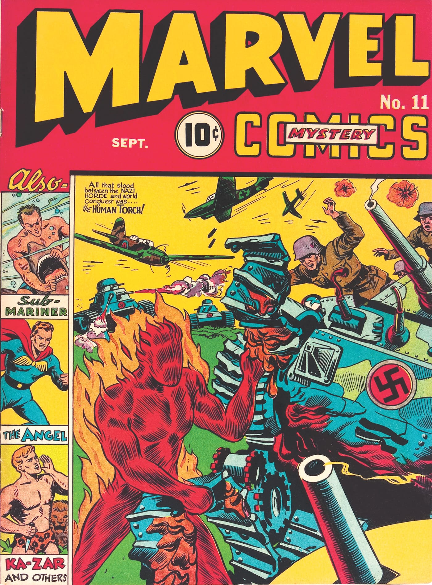 Cover of Marvel Mystery Comics #11 (September 1940)