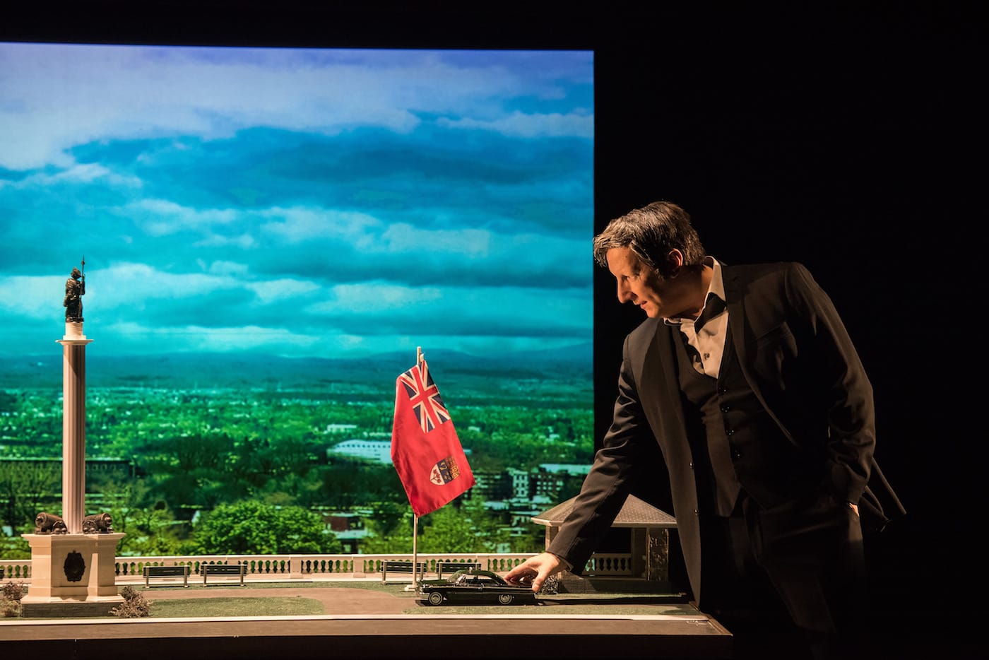 Robert Lepage in <em>887</em> (photo by Stephanie Berger)