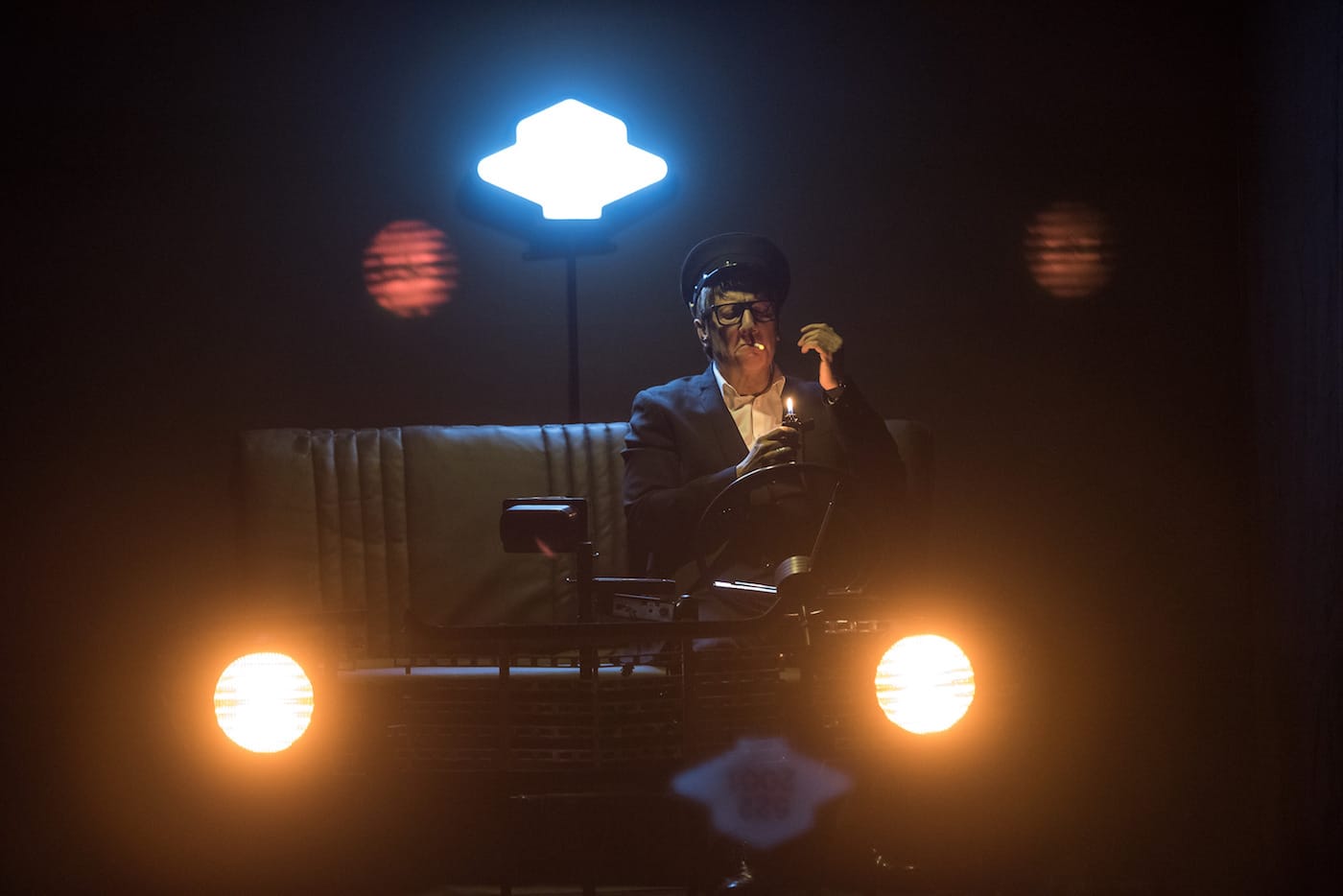 Robert Lepage in <em>887</em> (photo by Stephanie Berger)