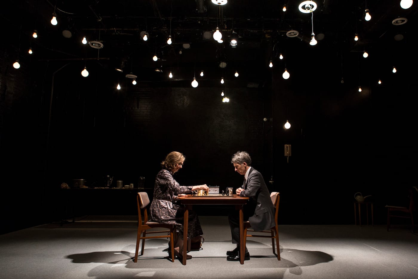 Ellen Lauren (She) and Will Bond (He) in <em>Chess Match No. 5</em> (all photos by Maria Baranova)