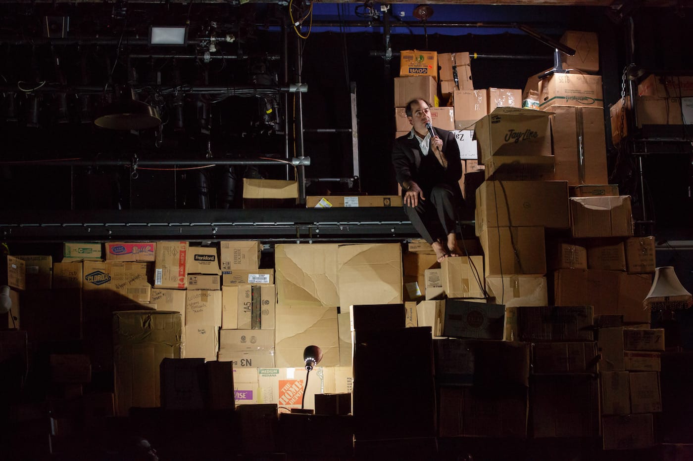 Geoff Sobelle in The Object Lesson at New York Theatre Workshop