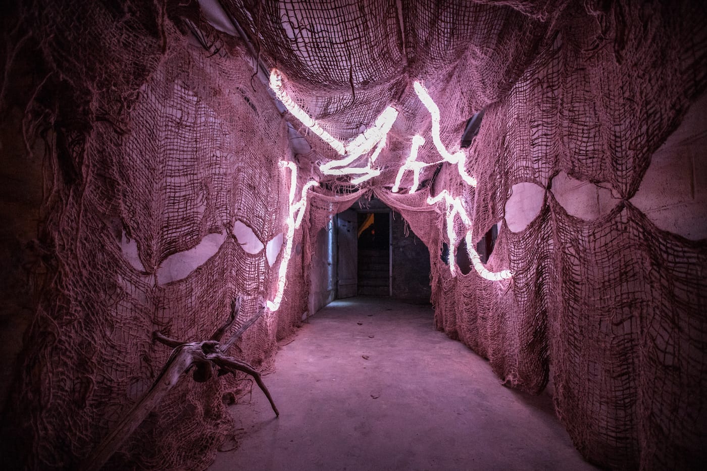 The basement-level entryway to Dark Before Dawn