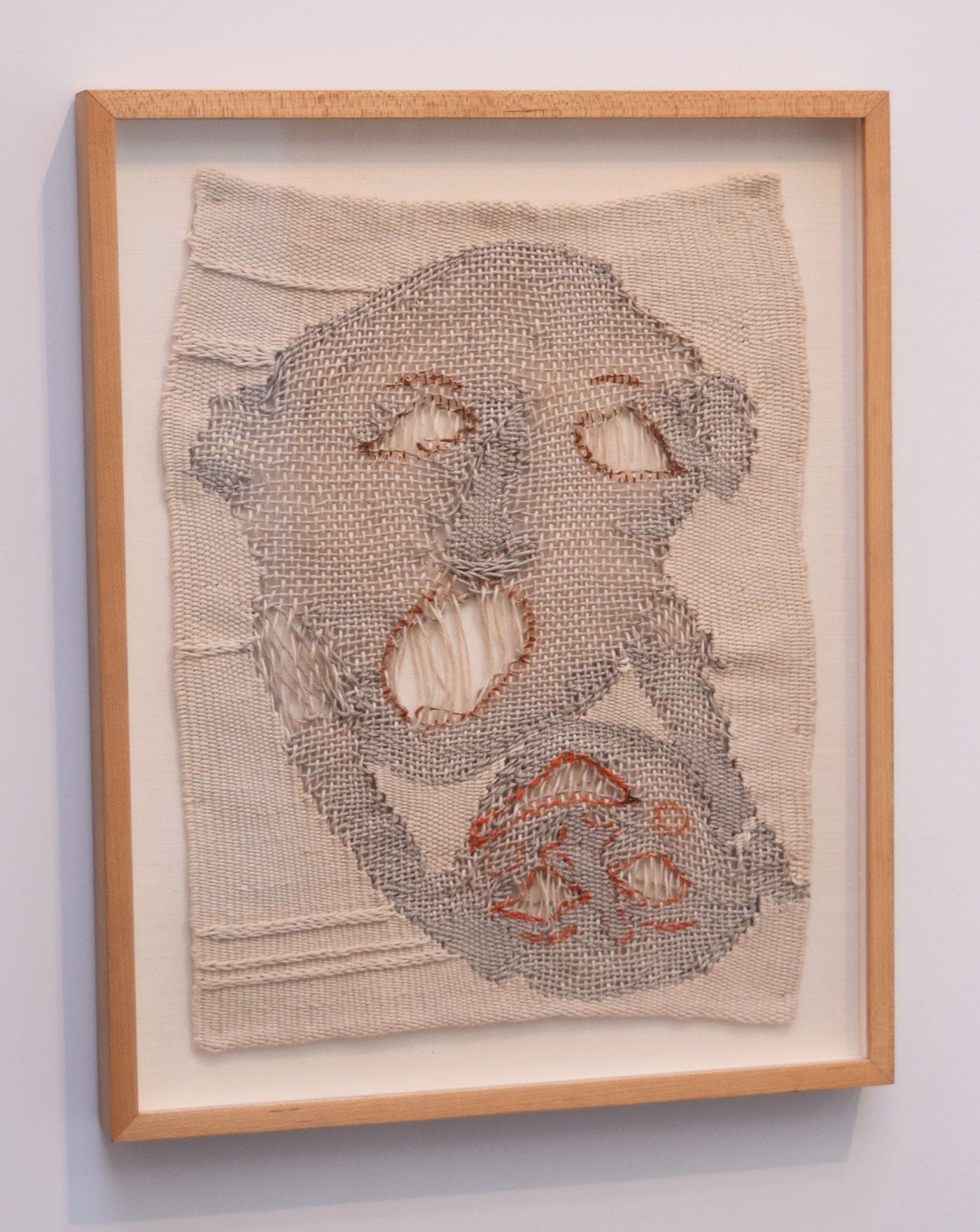 Christina Forrer, "Untitled" (2014), silk dye and gouache on cotton, 15.5 x 12 in