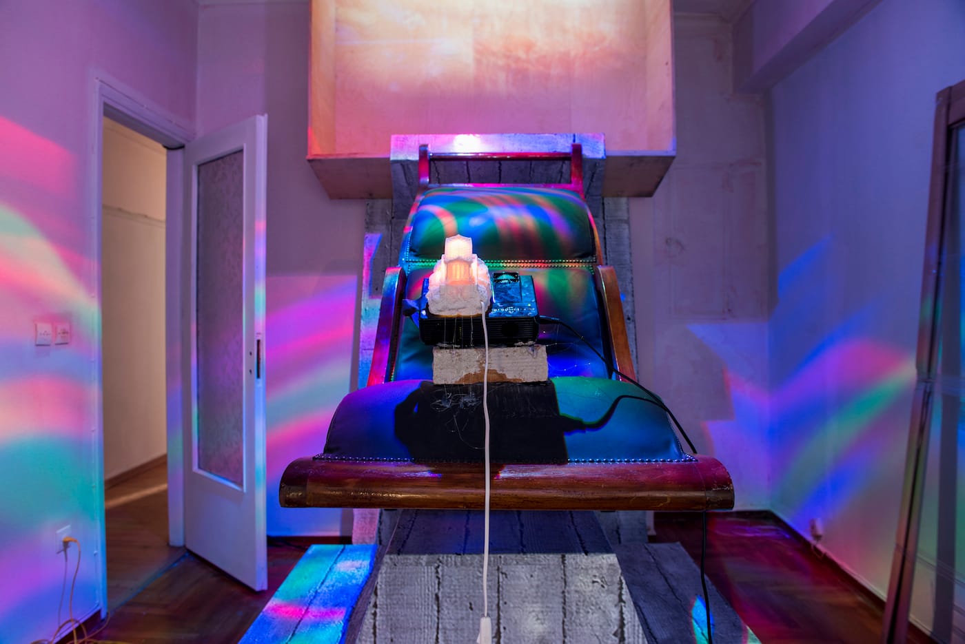 Andreas Angelidakis, "Unauthorized (Athinaiki Techniki)" (2017), installation view, Polytechniou 8, Athens, Documenta 14 (photo © Angelos Giotopoulos)