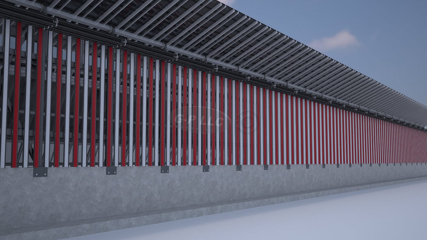 Rendering of the US side of the wall (courtesy Gleason Partners)