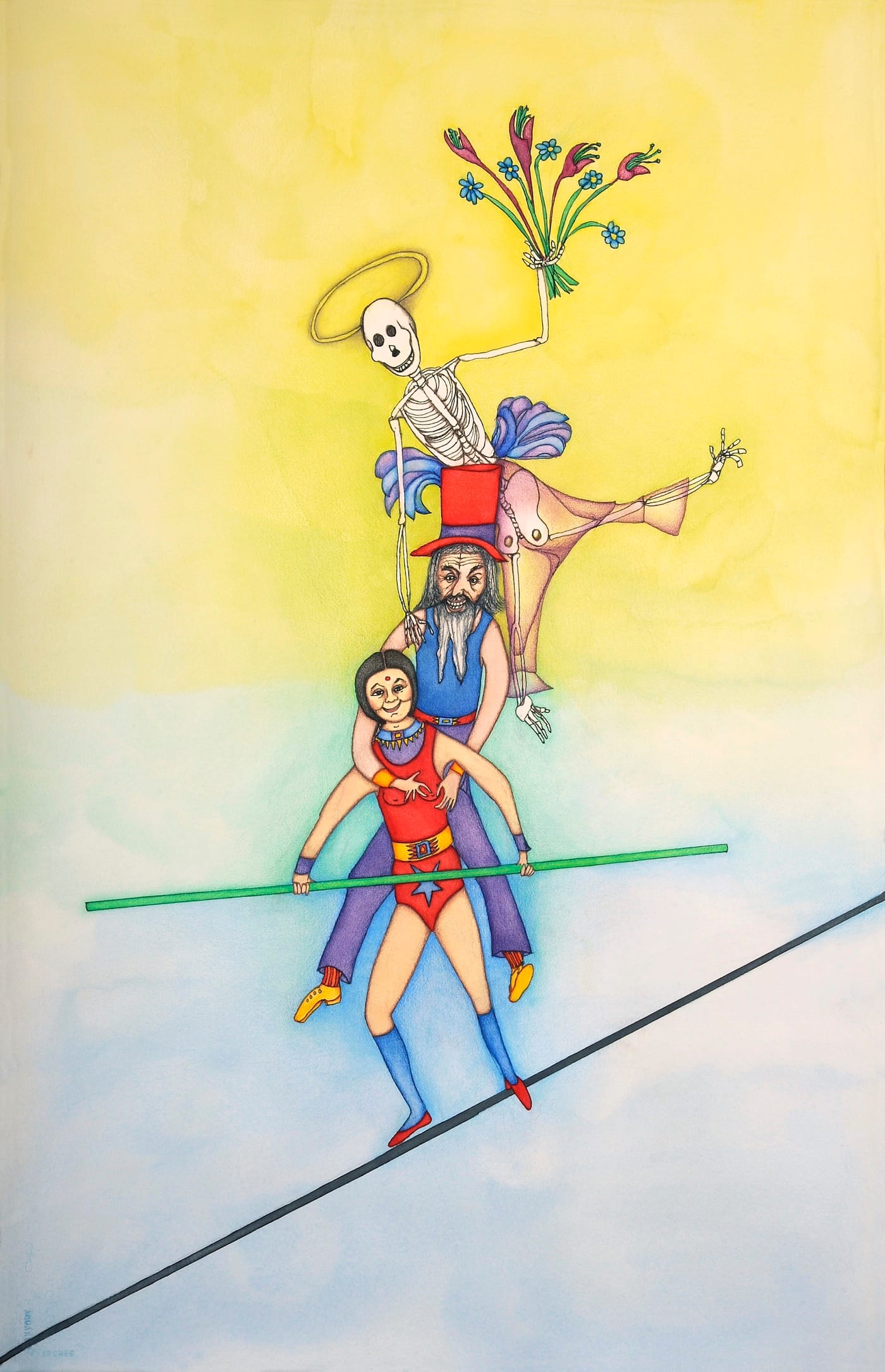 pascALEjandro, "Alegria! Alegria! Alegria!" (2017), 65 x 102 cm (courtesy of Galerie Azzedine Alaïa)