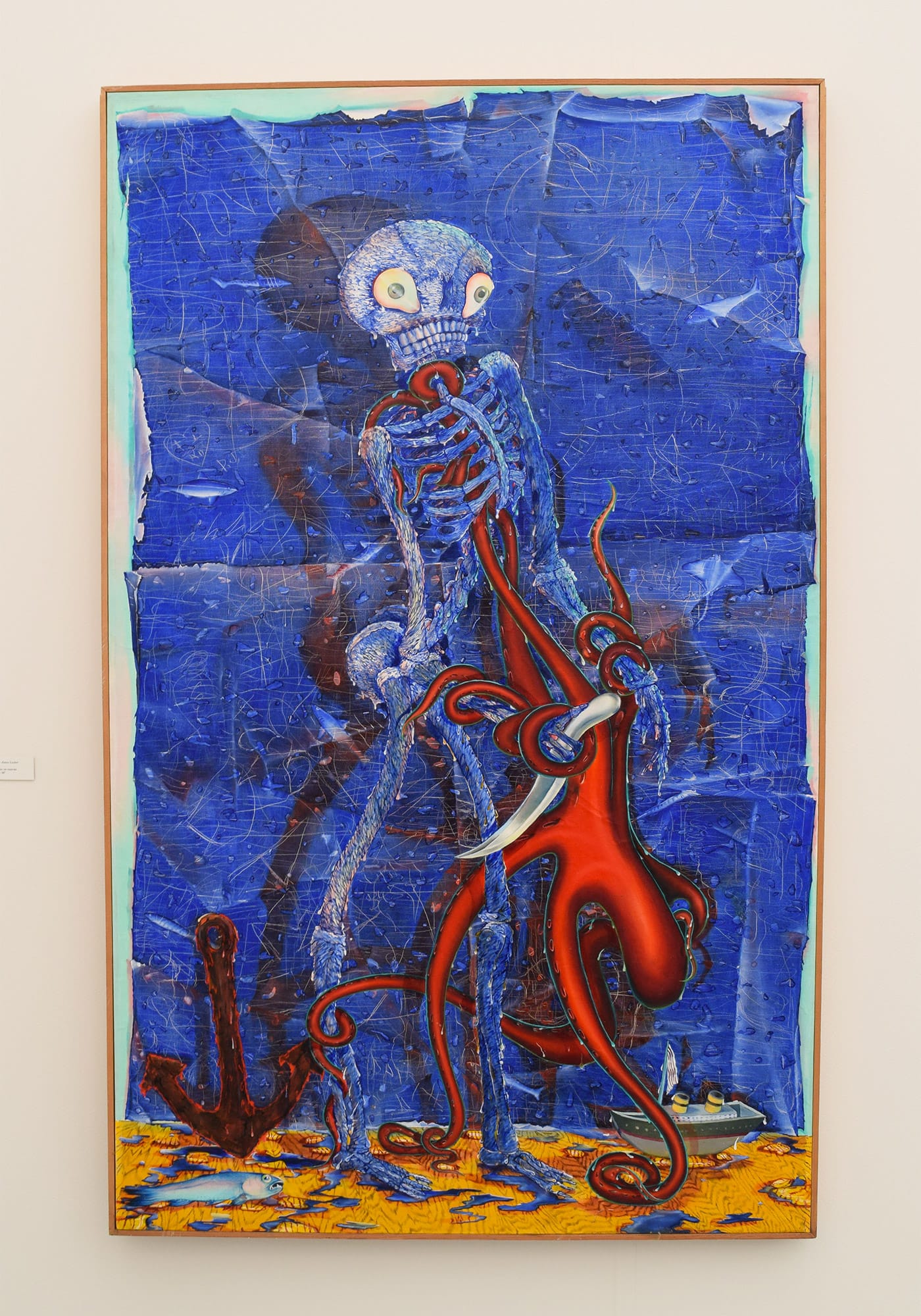 Judith Linhares, "Davy Jones Locker" (1975) in the Anglim Gilbert Gallery booth