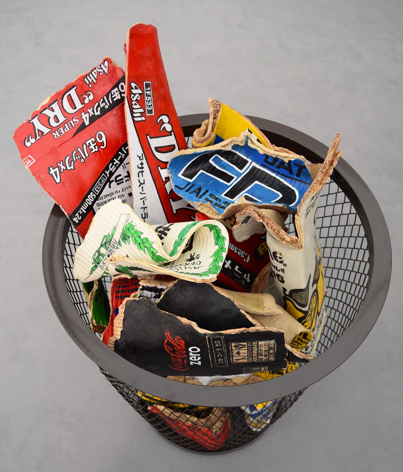 A ceramic sculpture by Kimiyo Mishima in the Gallery Yamaki Fine Art booth