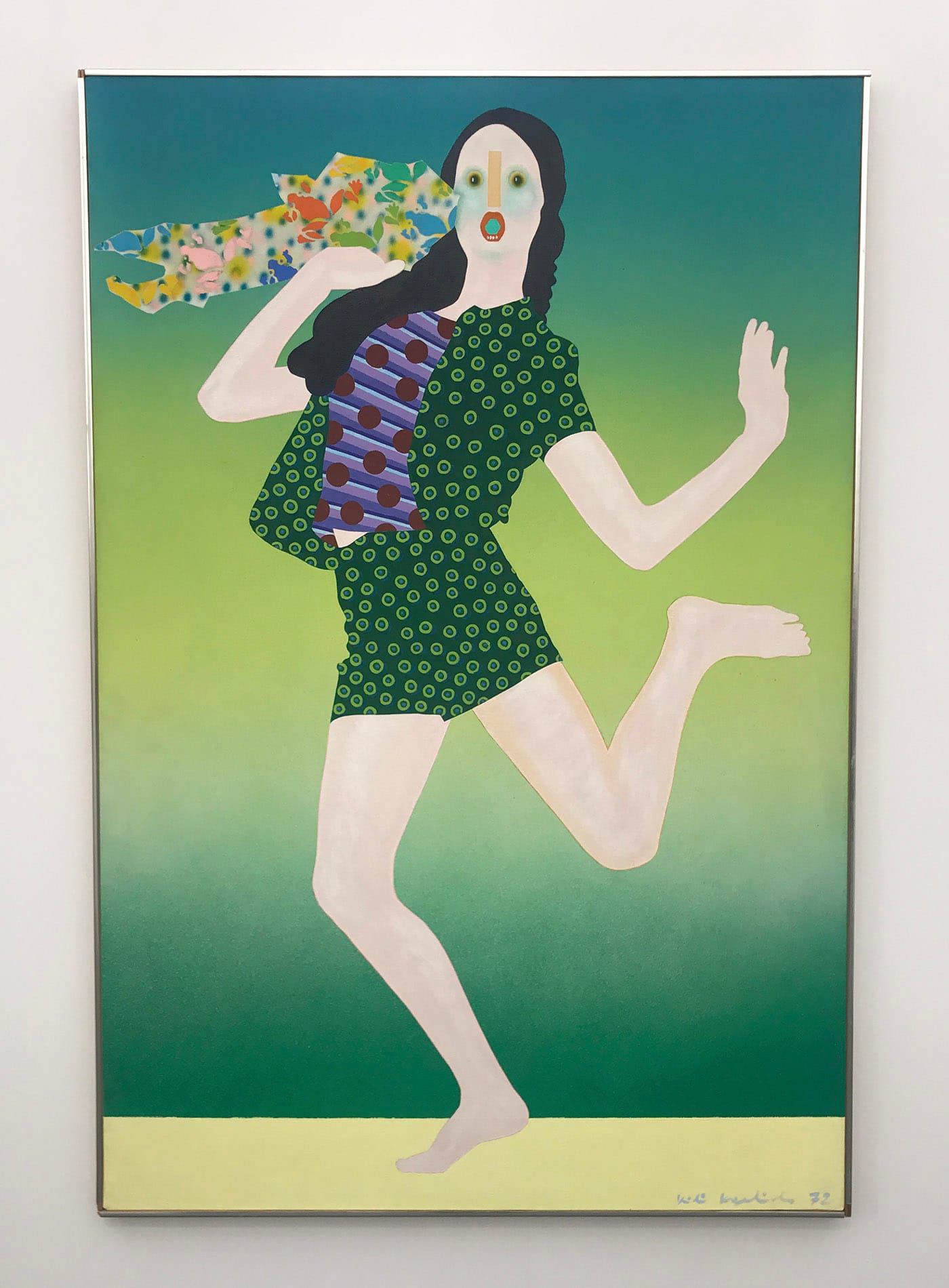 A painting by Kiki Kogelnik in the Simone Subal Gallery booth