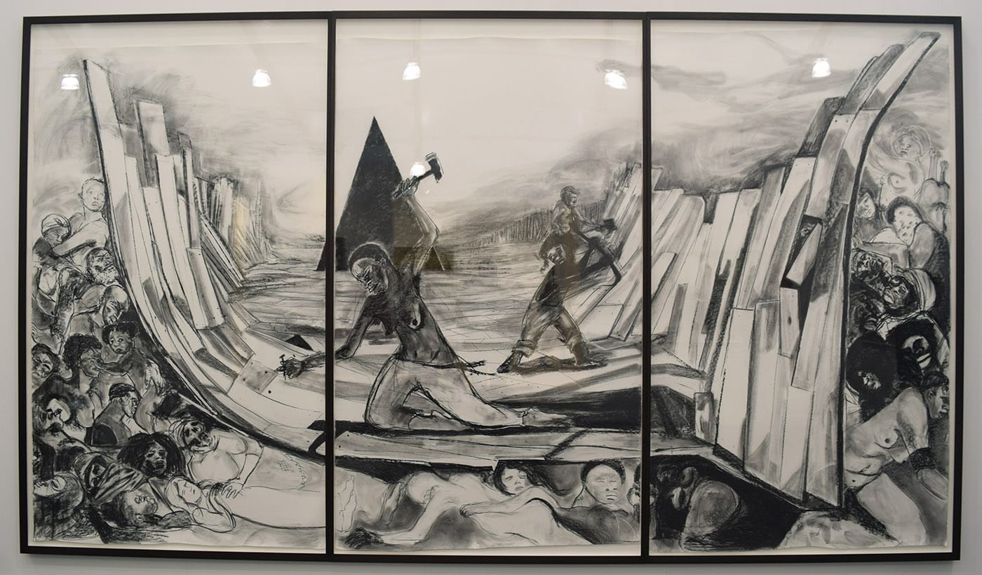 Kara Walker, "Securing a Motherland Should Have Been Sufficient" (2016) in the Sikkema Jenkins & Co. booth