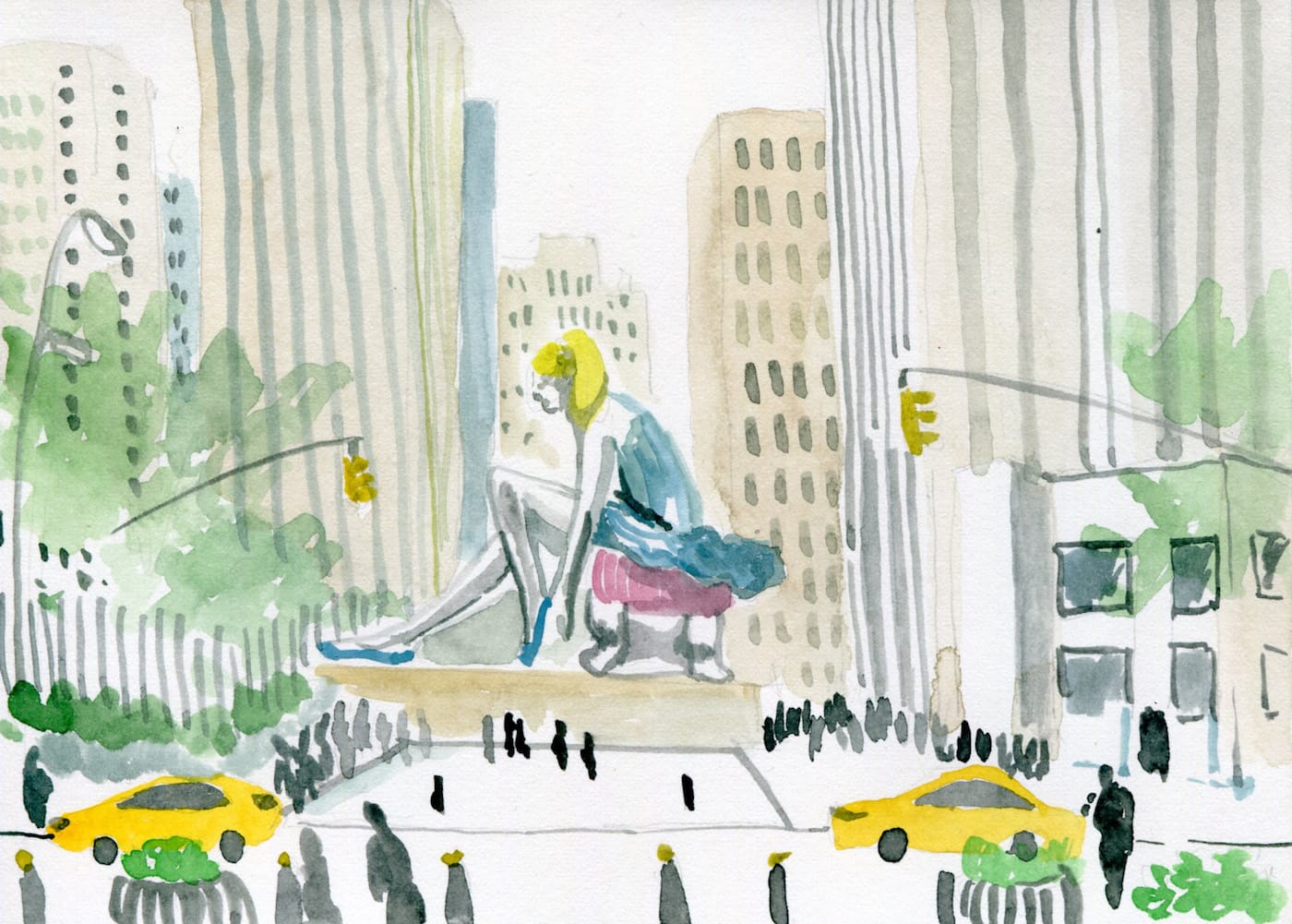 Jeff Koons, "Seated Ballerina" (2017)