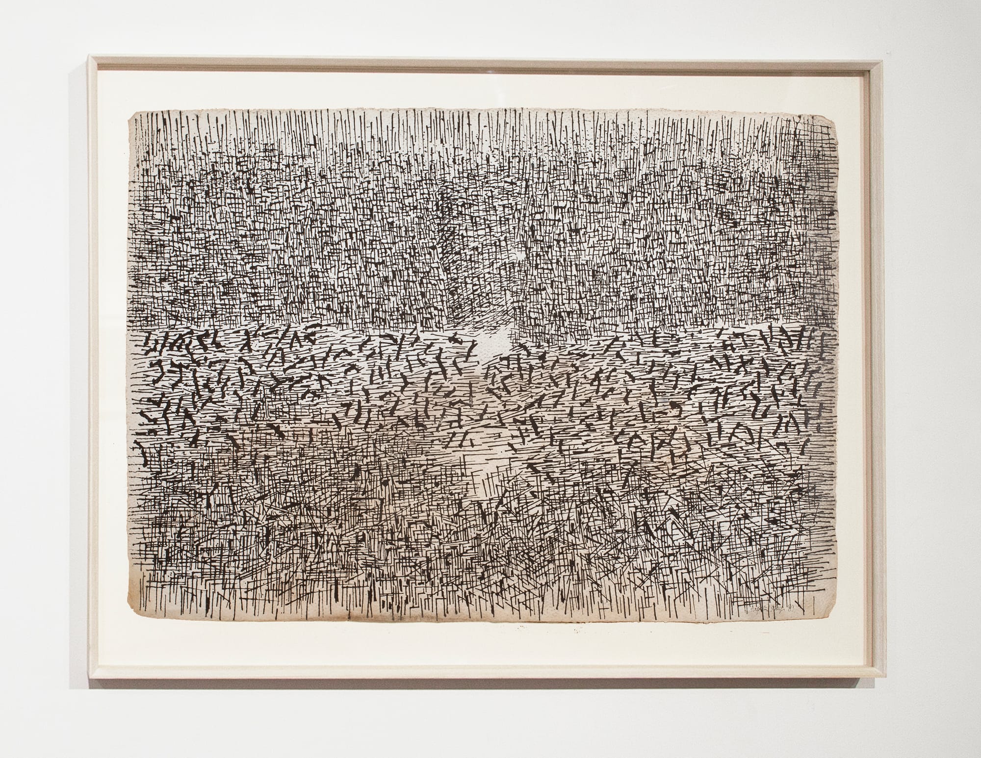 Arpita Singh, <i>Untitled</i> (1981), Poster pain on paper, 26.75" x 34.75"