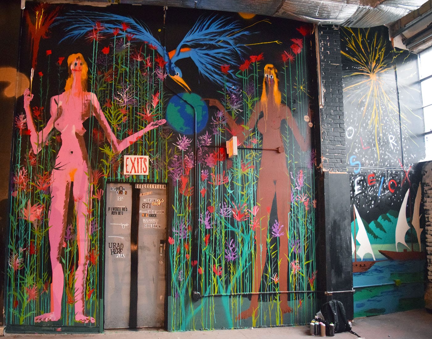 A mural by OWVBICS at Market Surplus