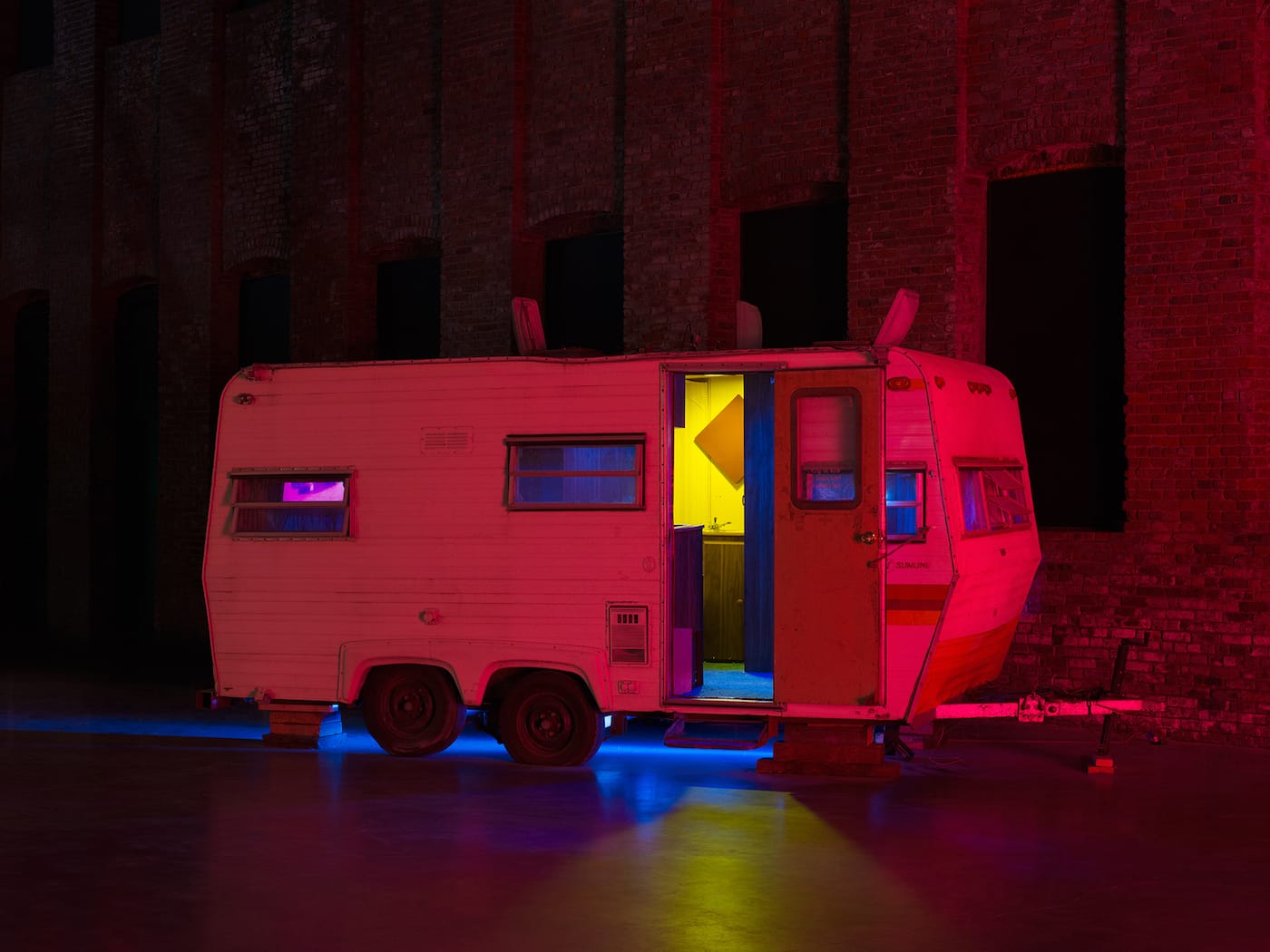 Installation view of Grand Ole Opera: Stewart & Stewart, curated by Gabriel Florenz, at Pioneer Works (photo © Dan Bradica)